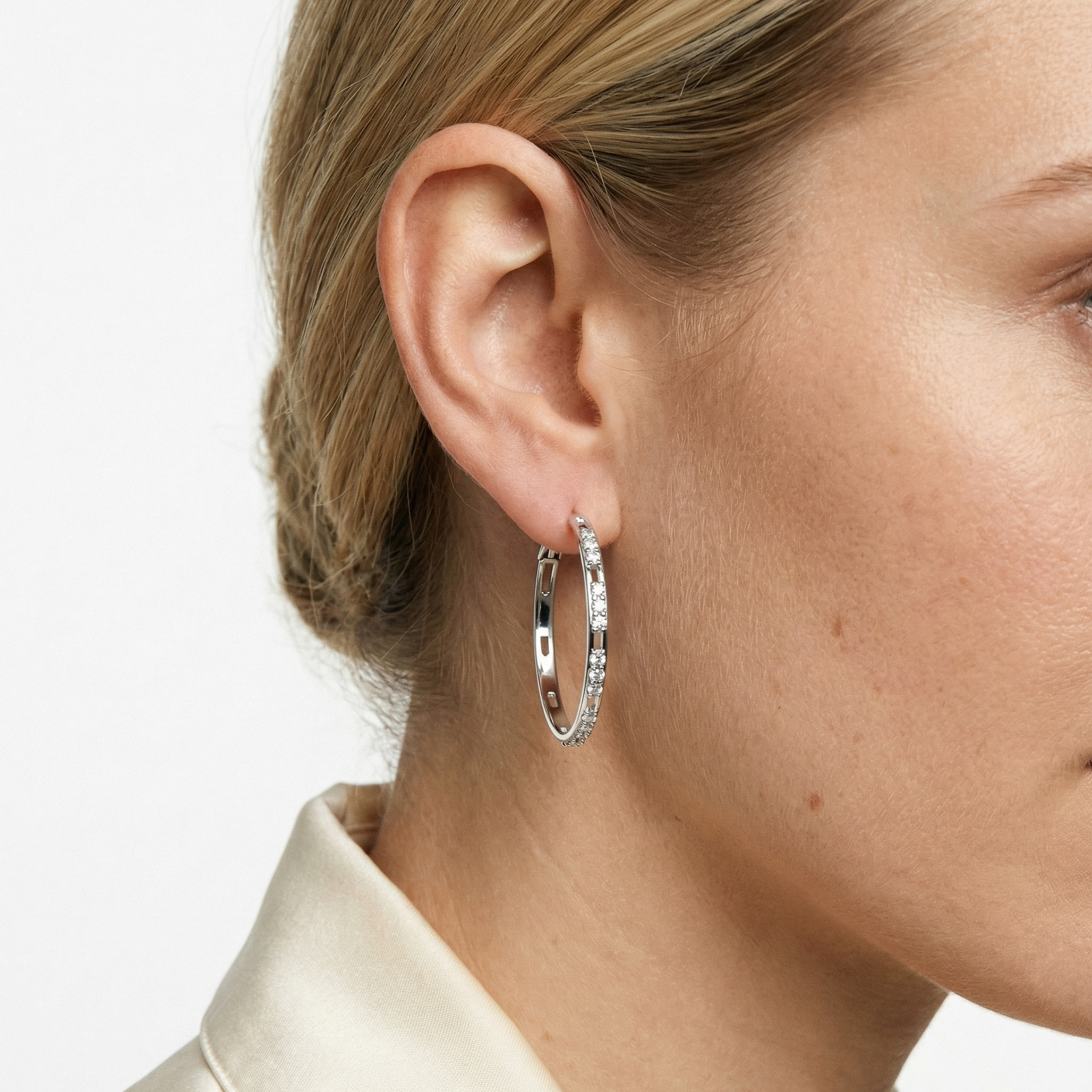 Cael Moissanite Earring