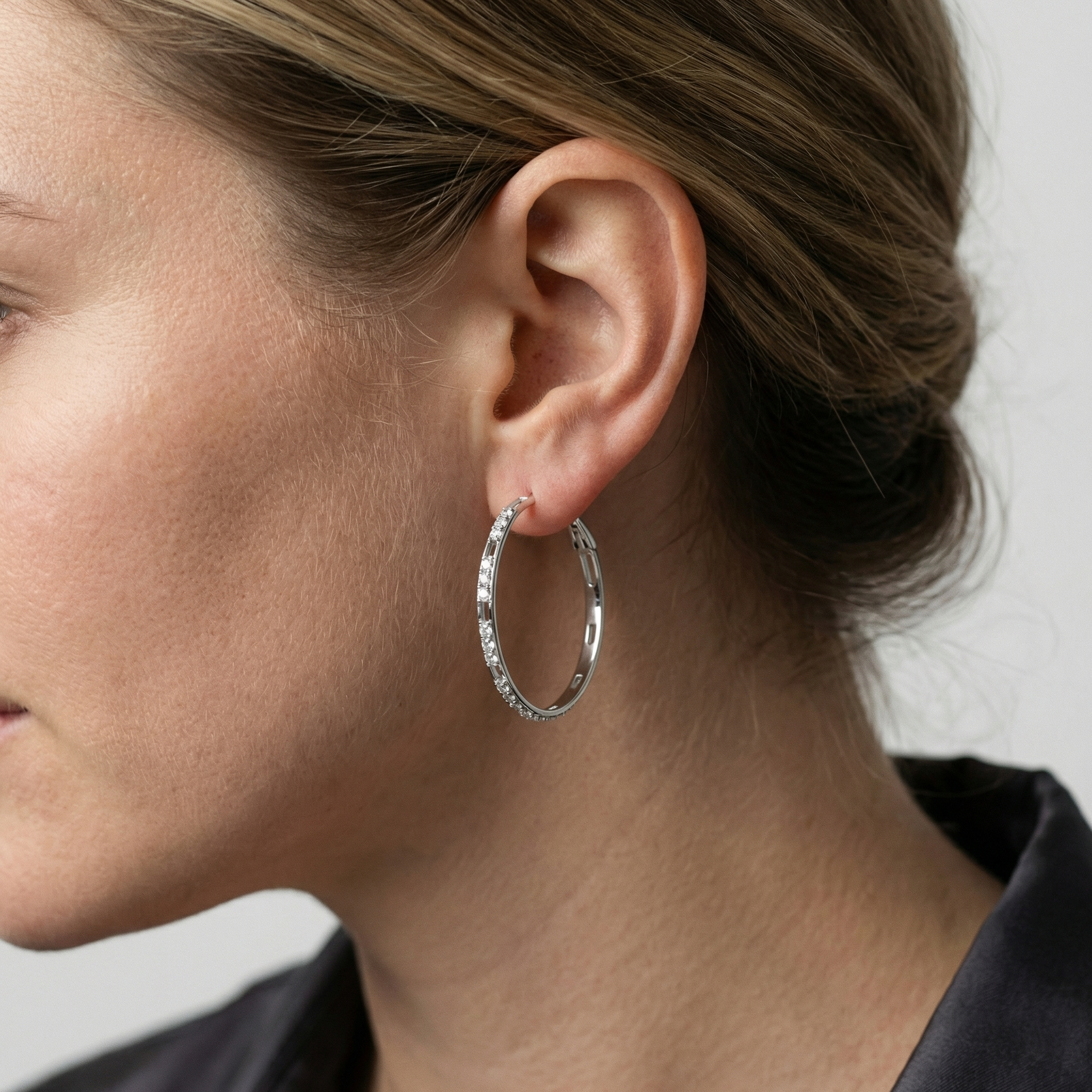 Cael Moissanite Earring