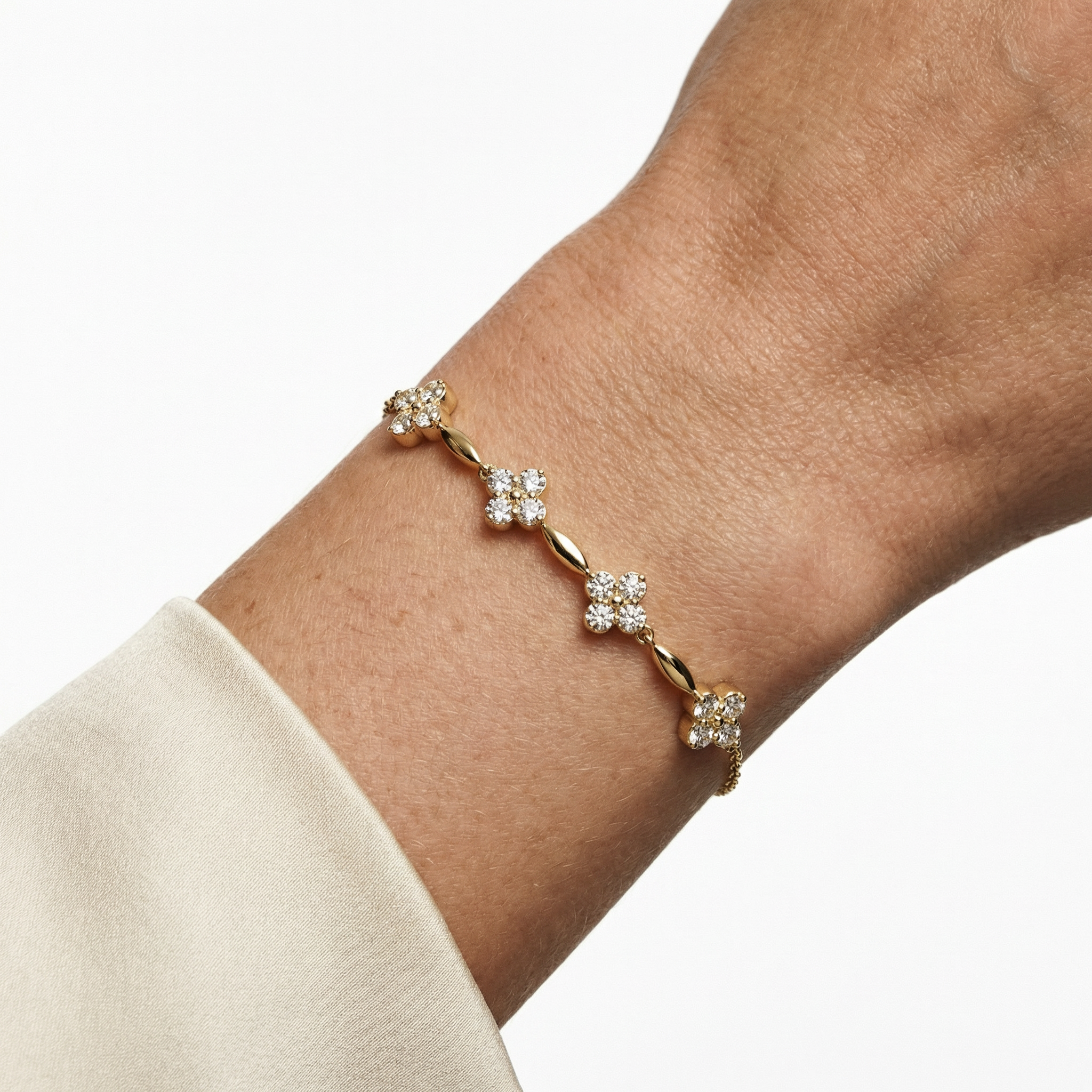 Brocade Moissanite Bracelet
