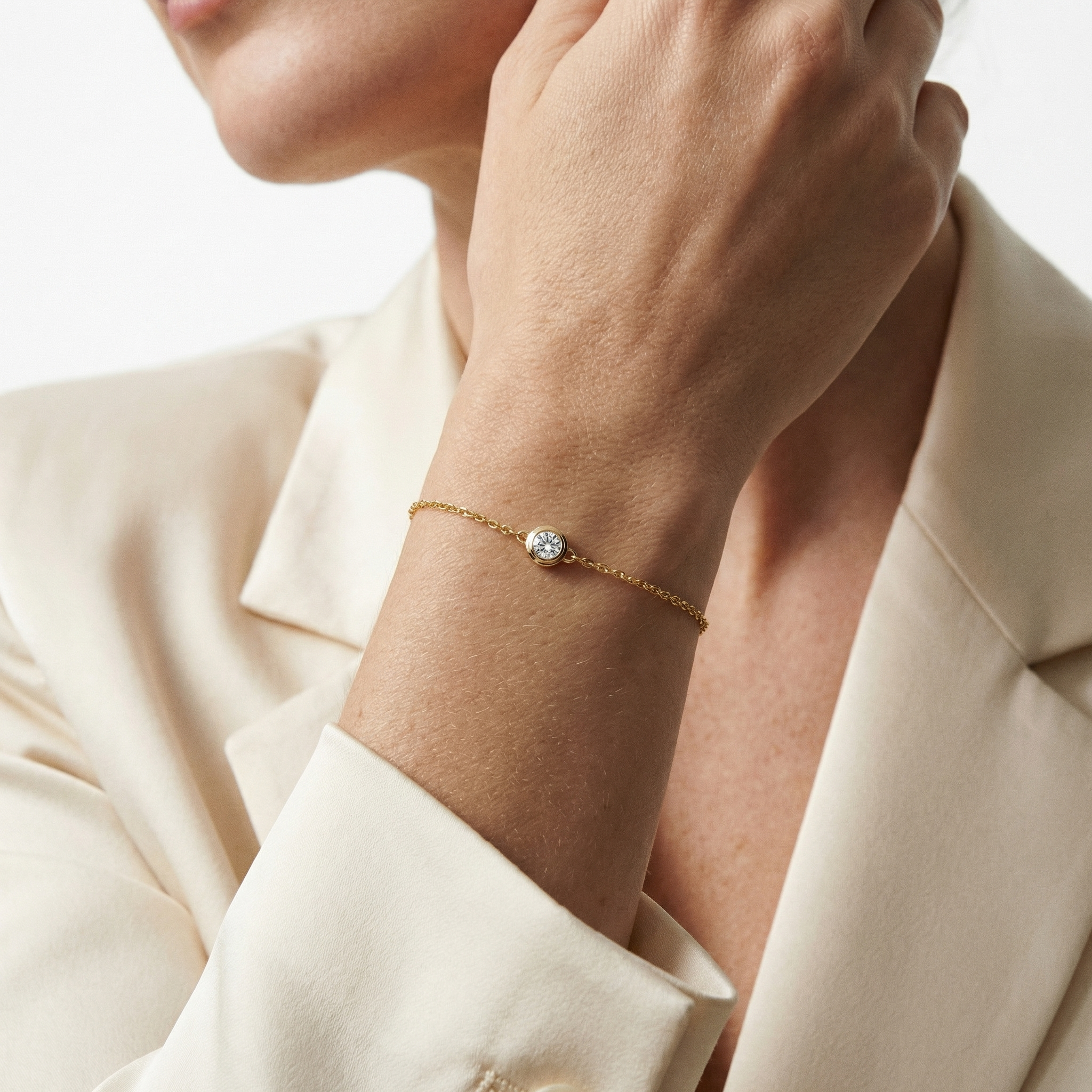 Riven Moissanite Bracelet