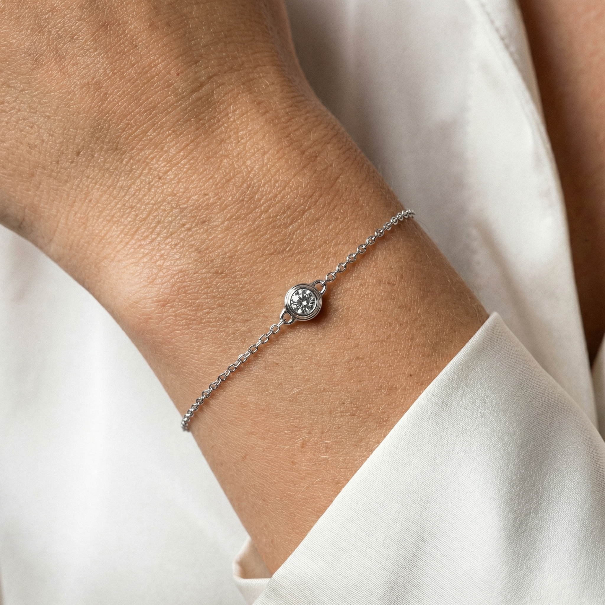 Riven Moissanite Bracelet
