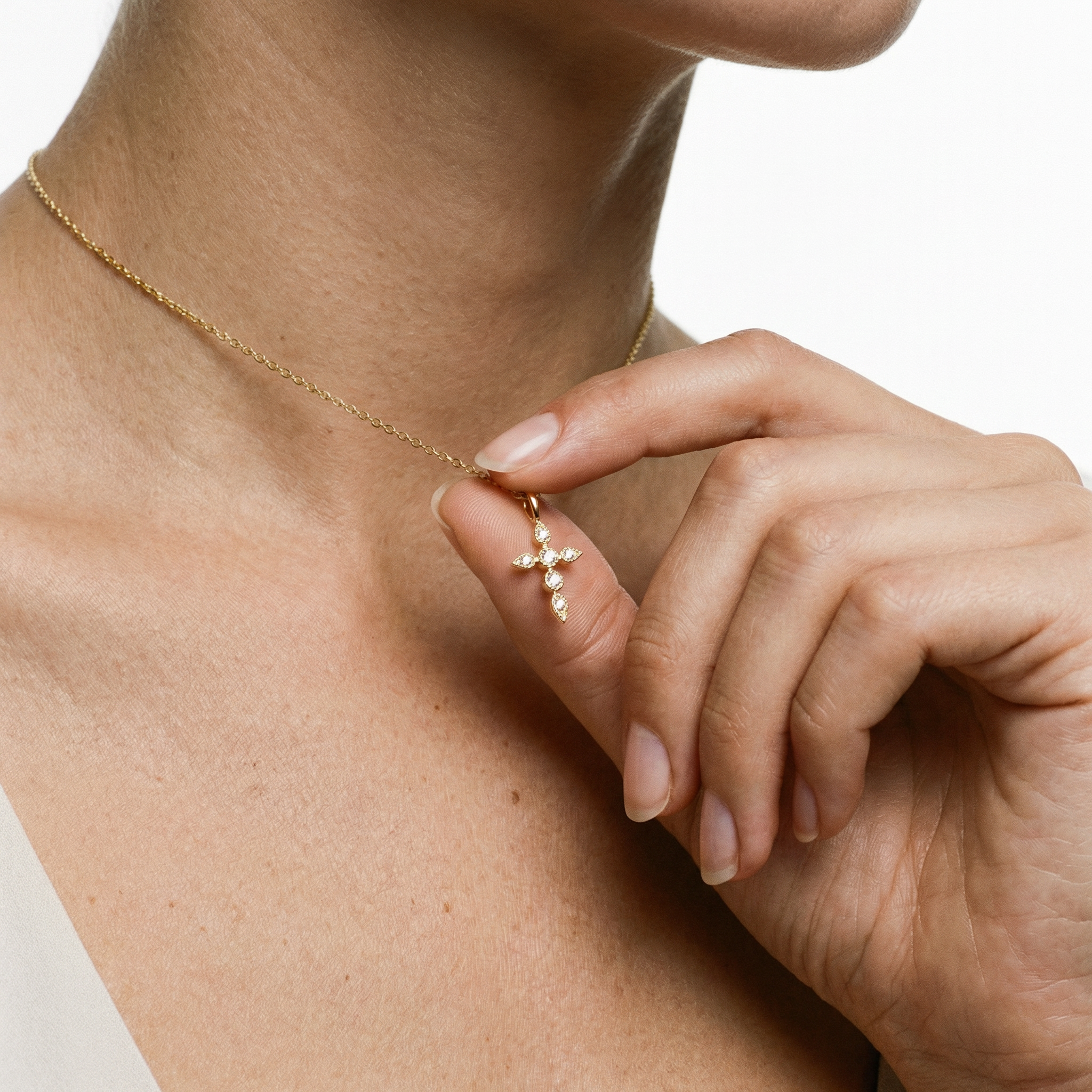 Raina Moissanite Necklace