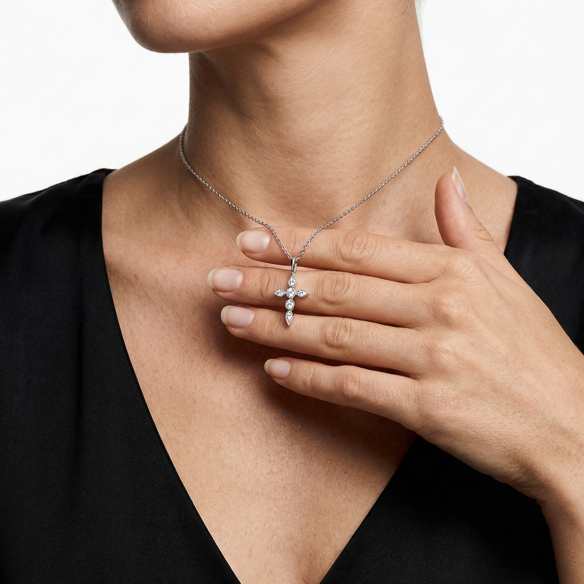 Raina Moissanite Necklace