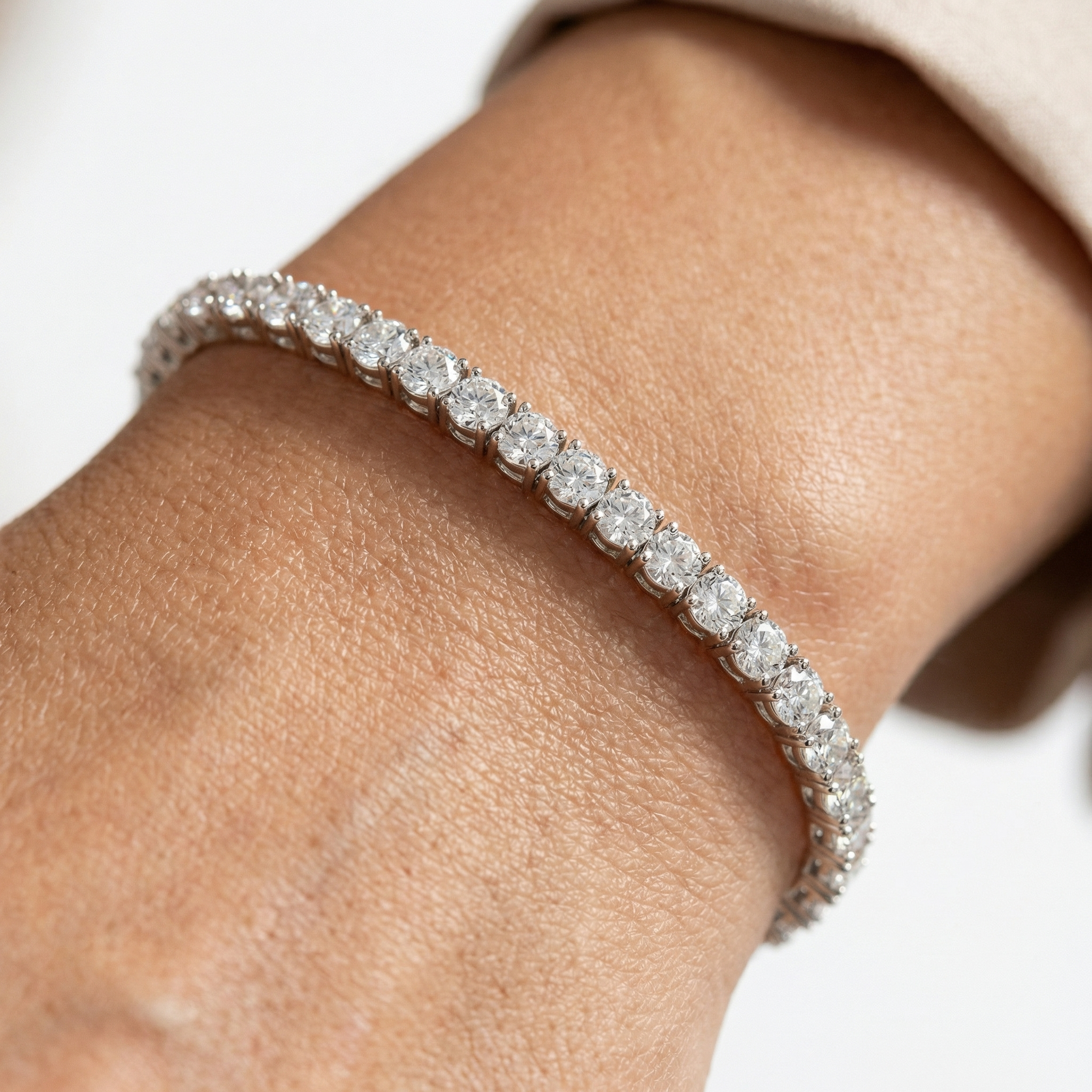 Moissanite Tennis Bracelet - 4mm