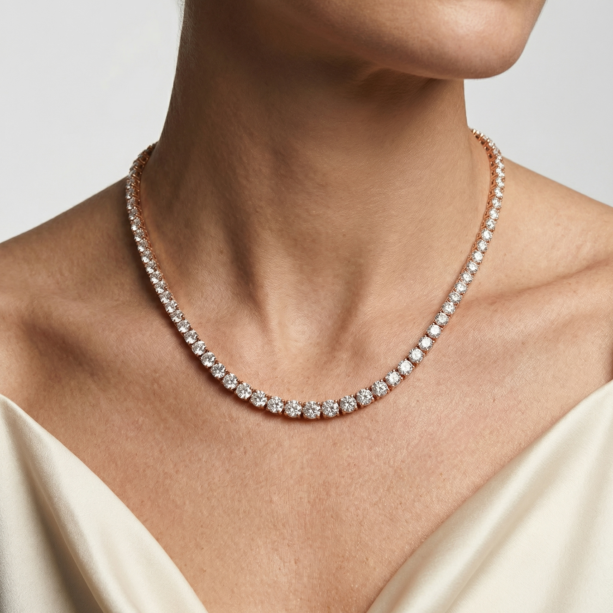 Moissanite Tennis Necklace - 6.5mm