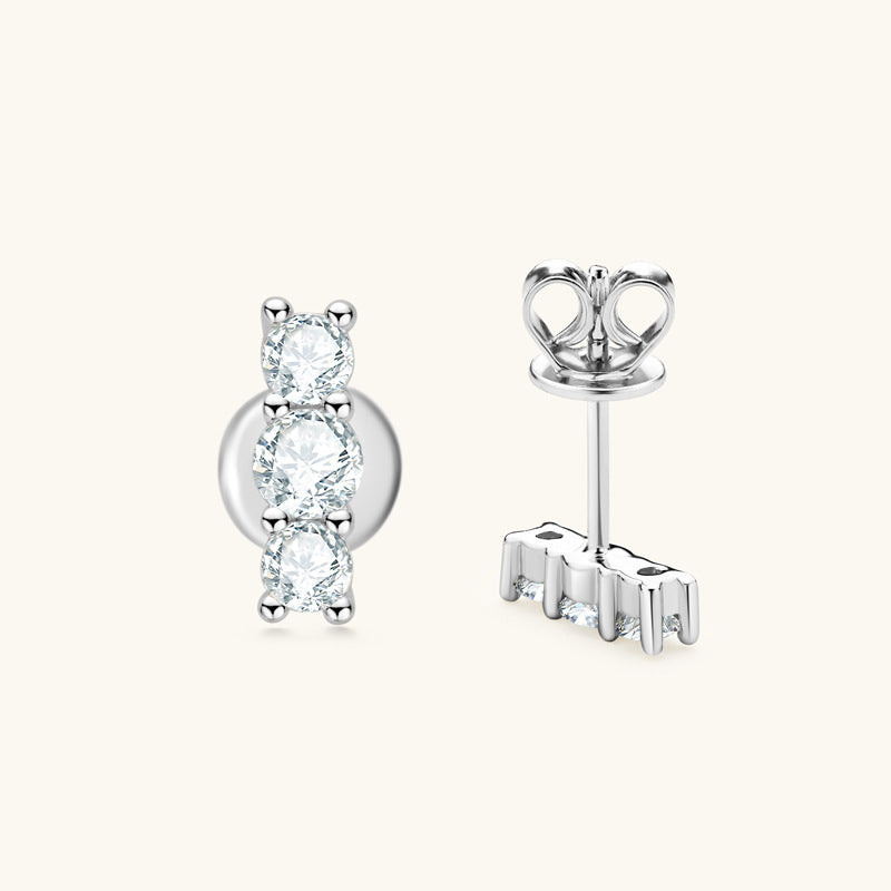Saffron Moissanite Earring