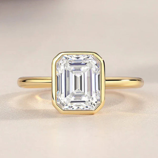 Indigo Moissanite Ring