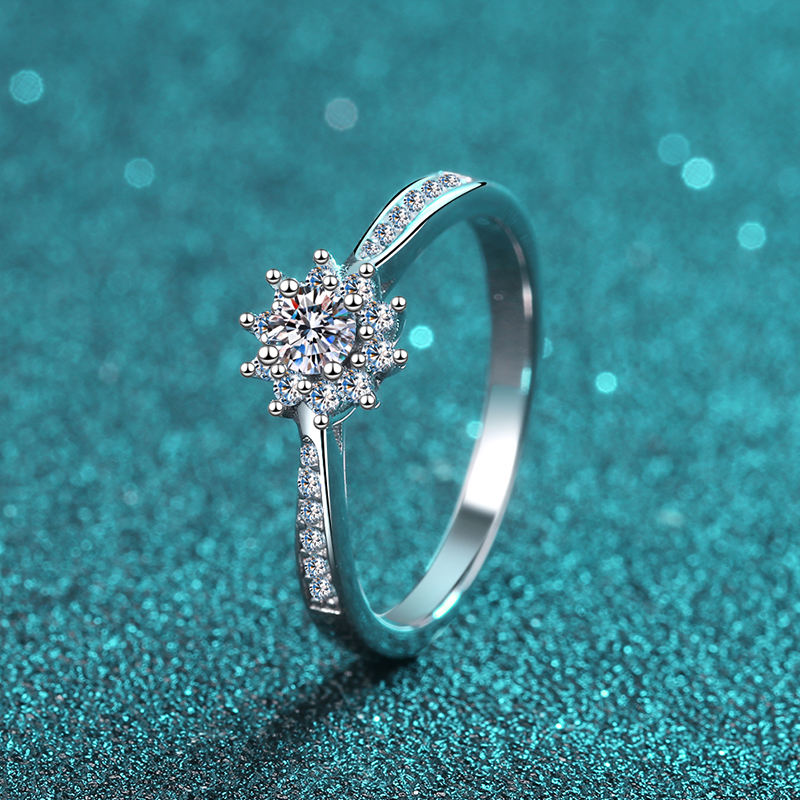 Flora Moissanite Ring