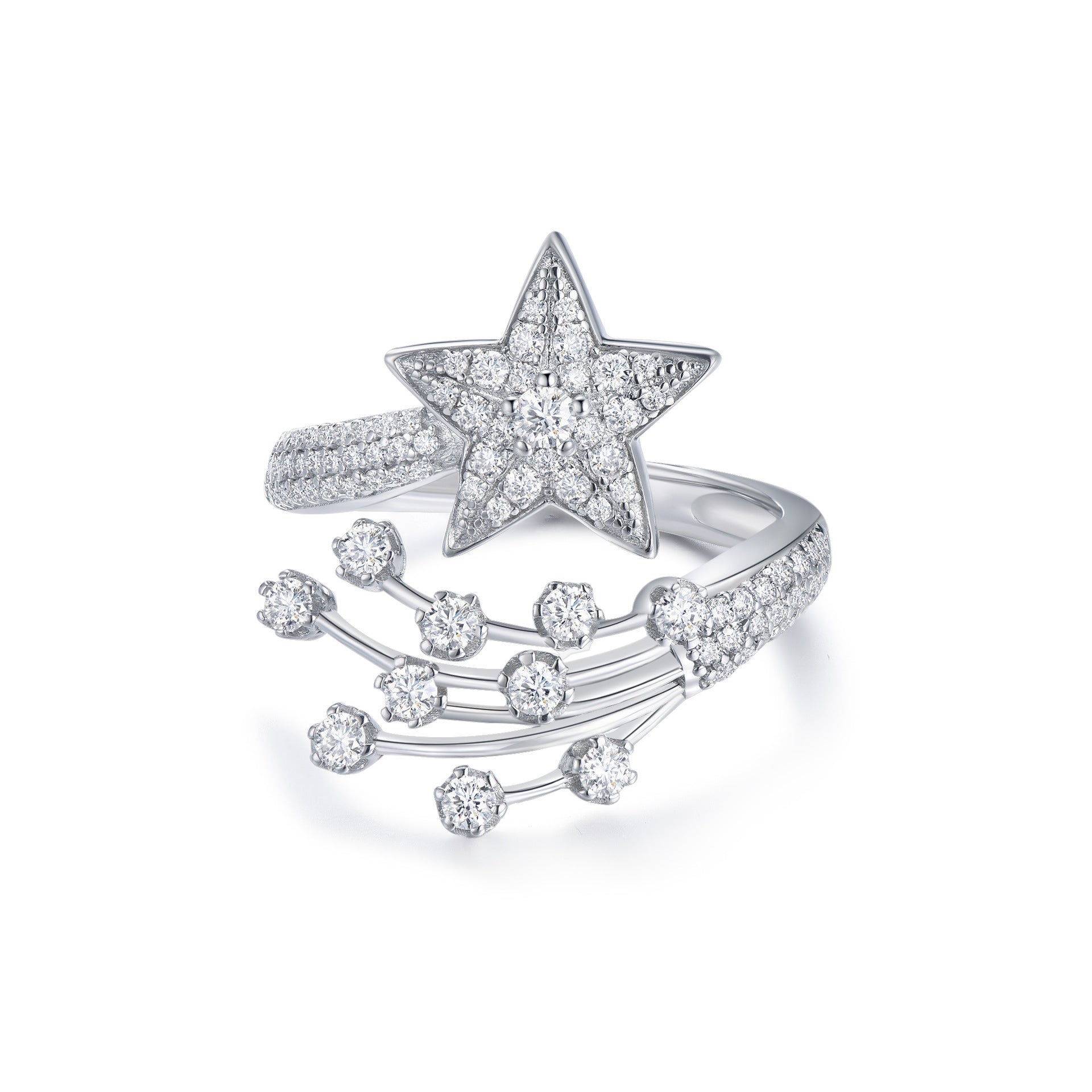 Jade Moissanite Ring