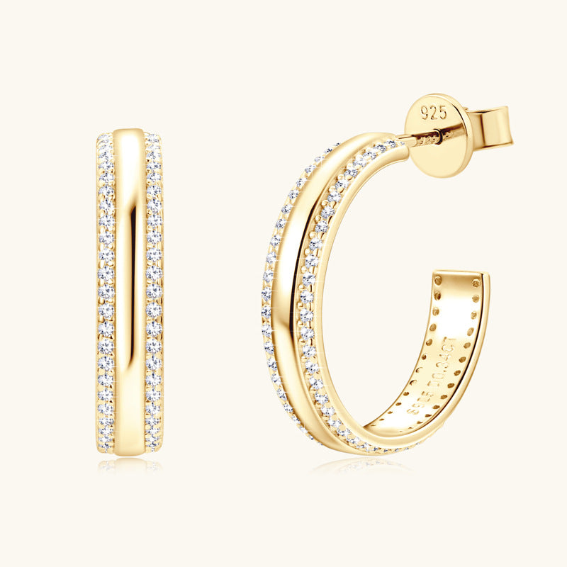 Lila Moissanite Earring