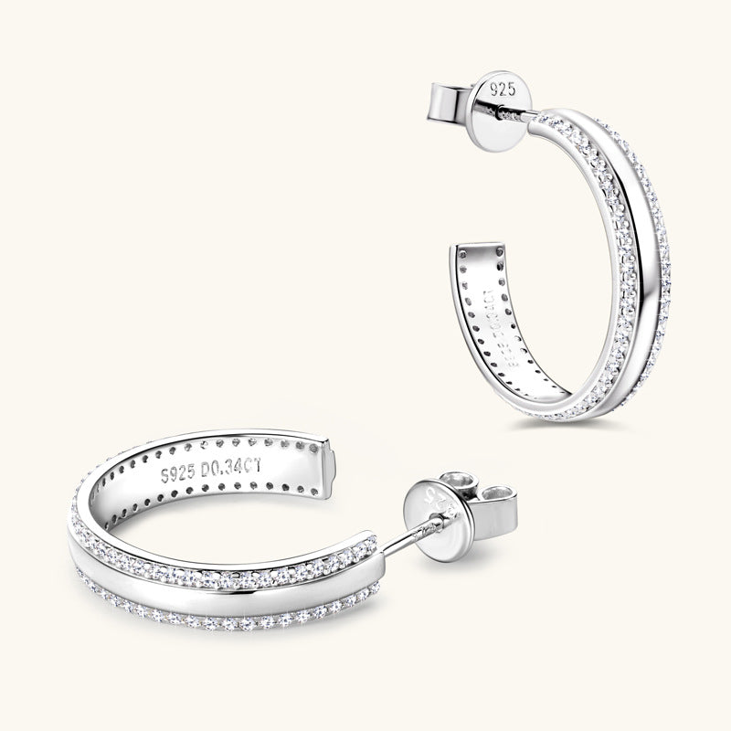 Lila Moissanite Earring