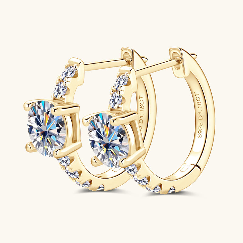 Fleur Moissanite Earring
