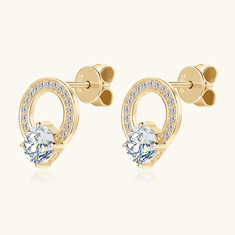 Quincy Moissanite Earring