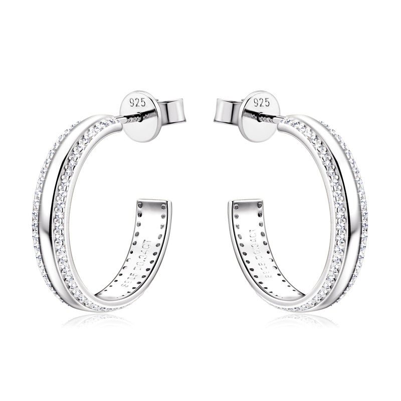 Lila Moissanite Earring