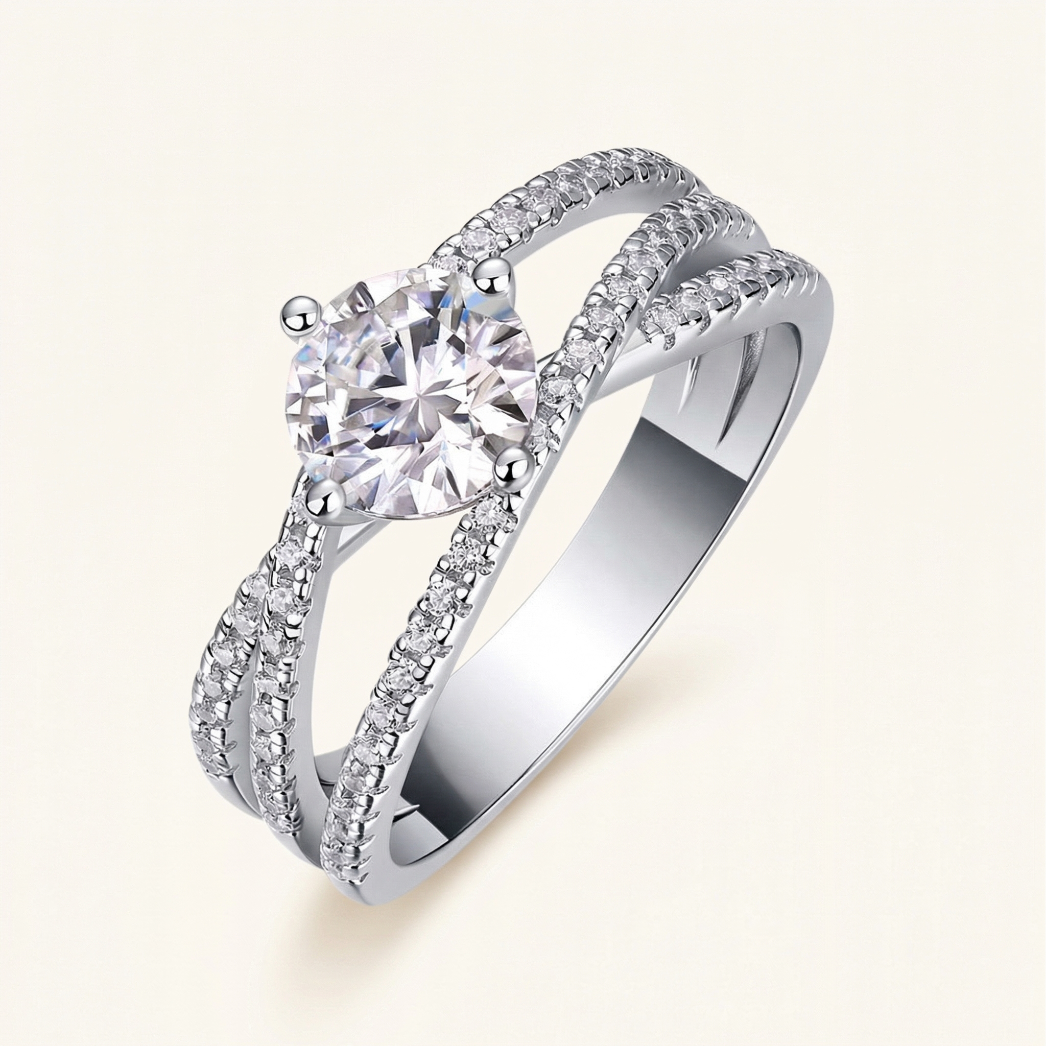 Hadley Moissanite Ring