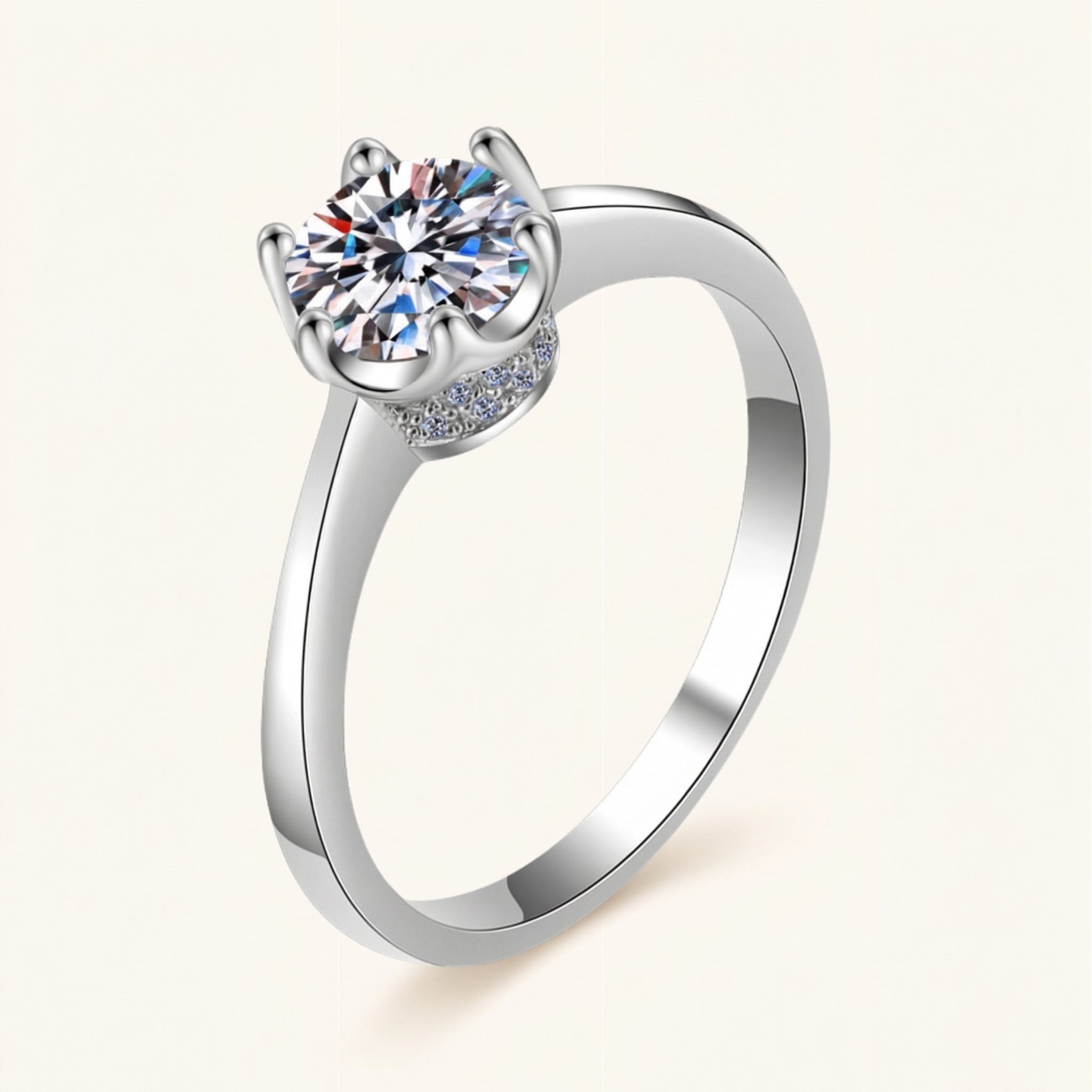 Sage Moissanite Ring
