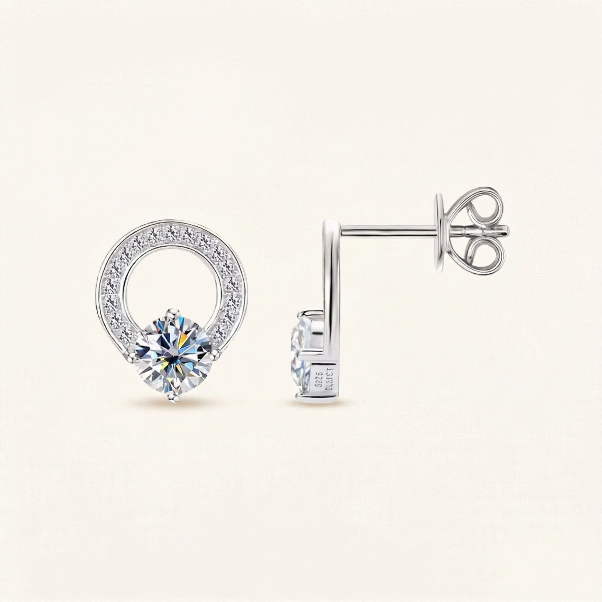 Quincy Moissanite Earring