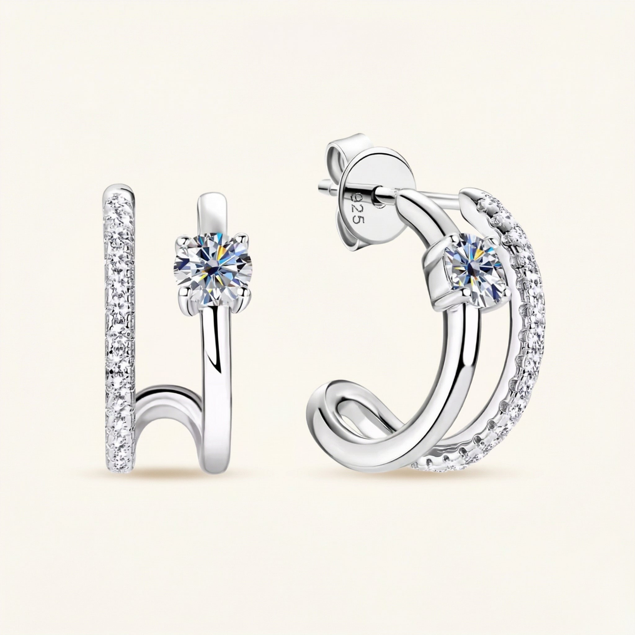 Caia Moissanite Earring