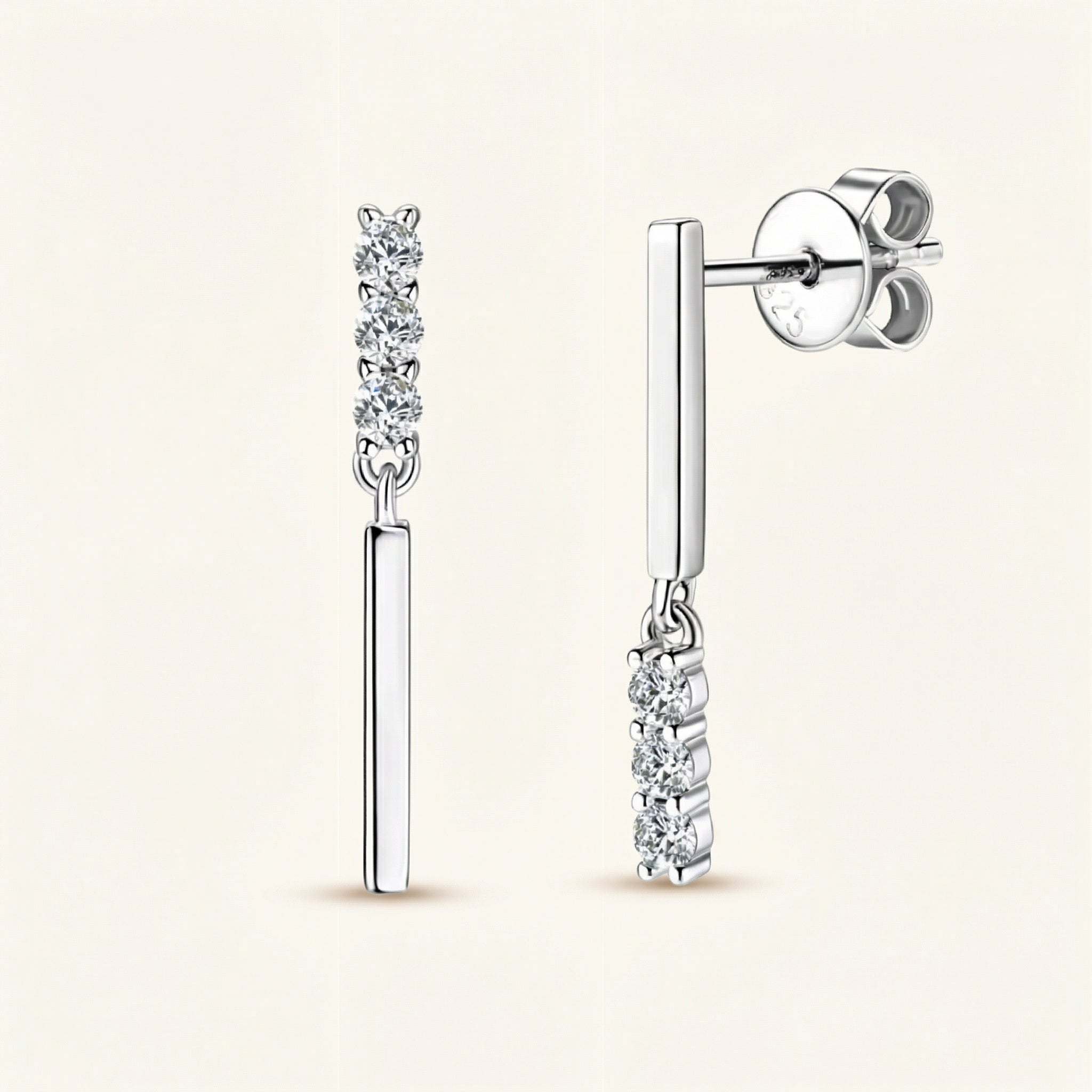 Cameo Moissanite Earring