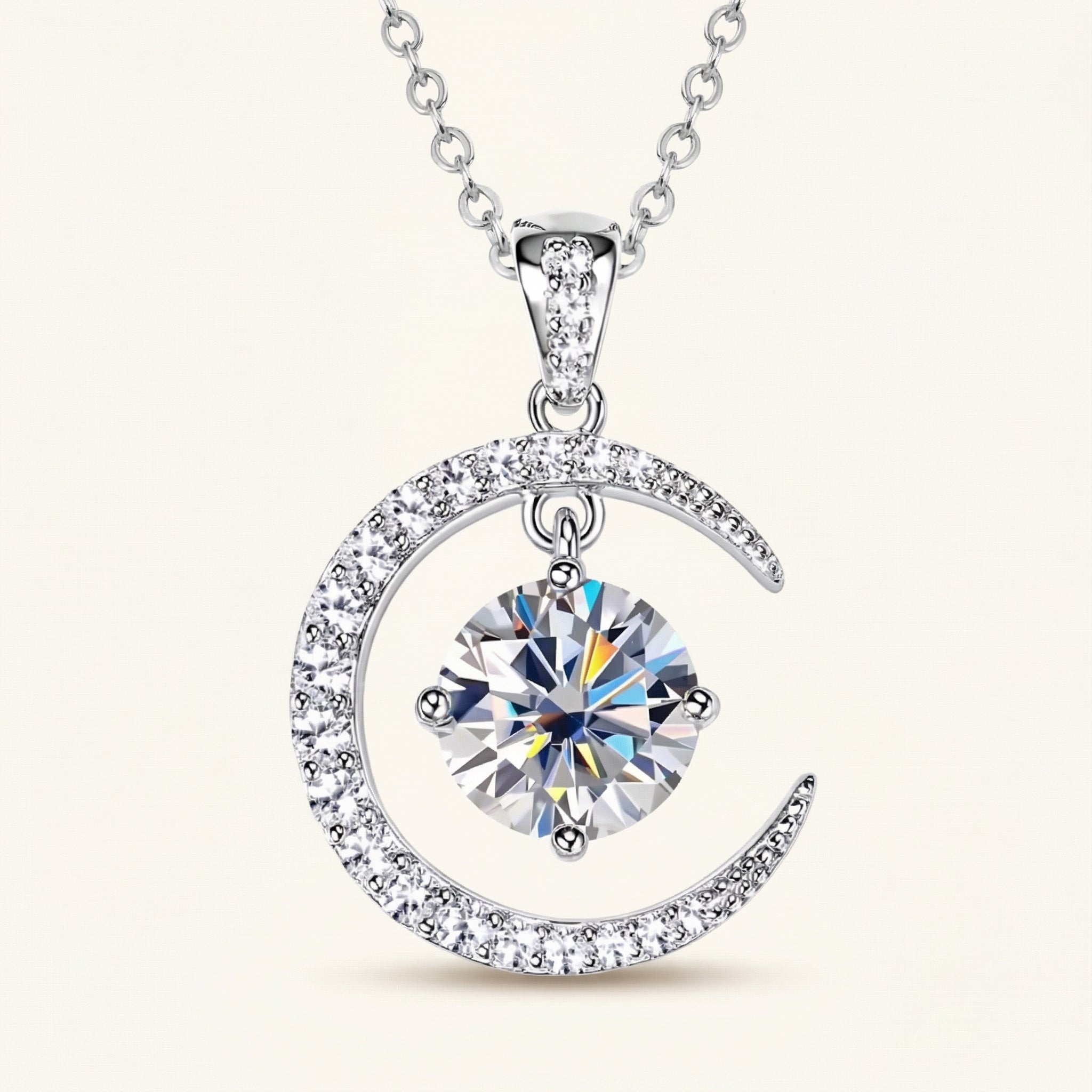 Solaine Moissanite Necklace
