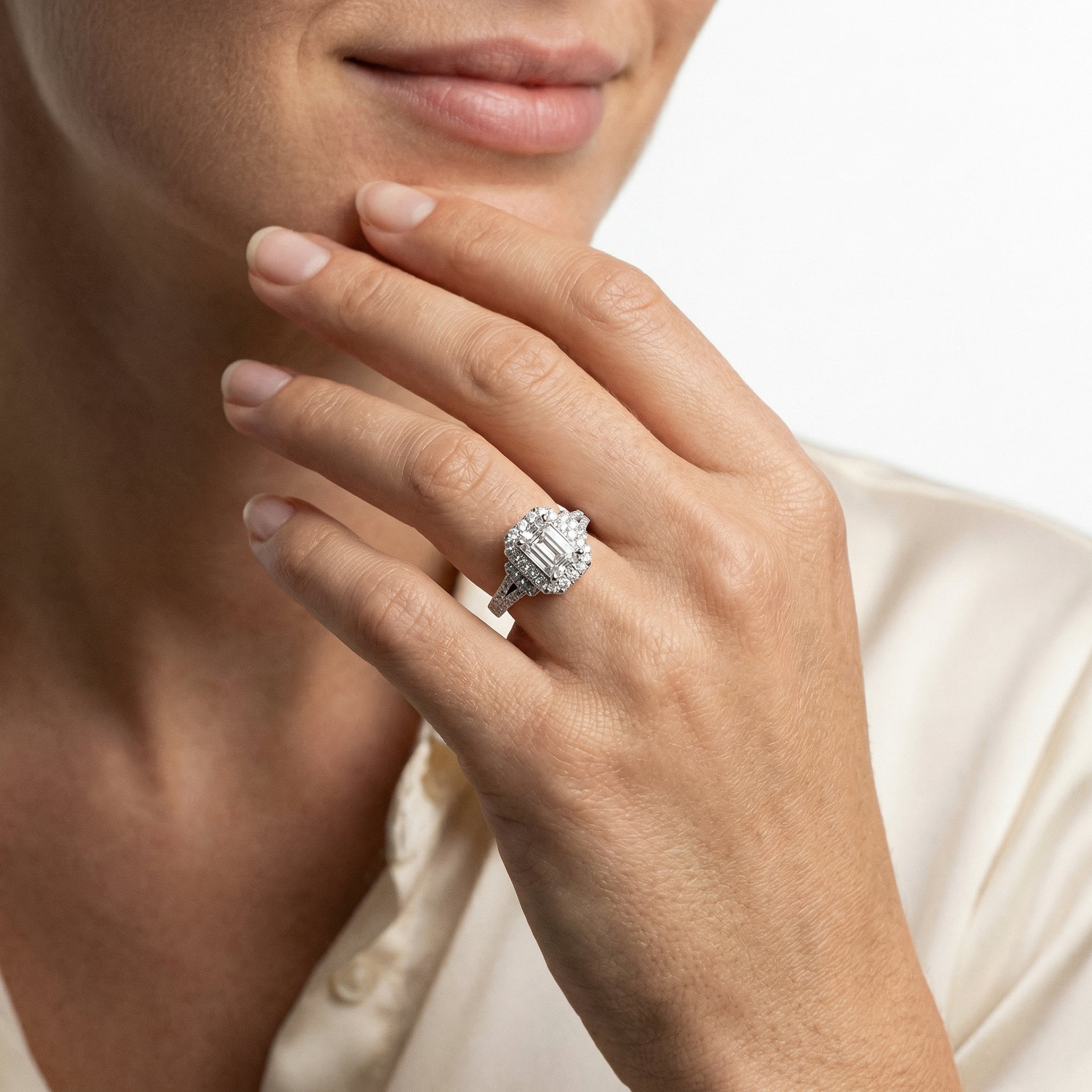 Elise Moissanite Ring