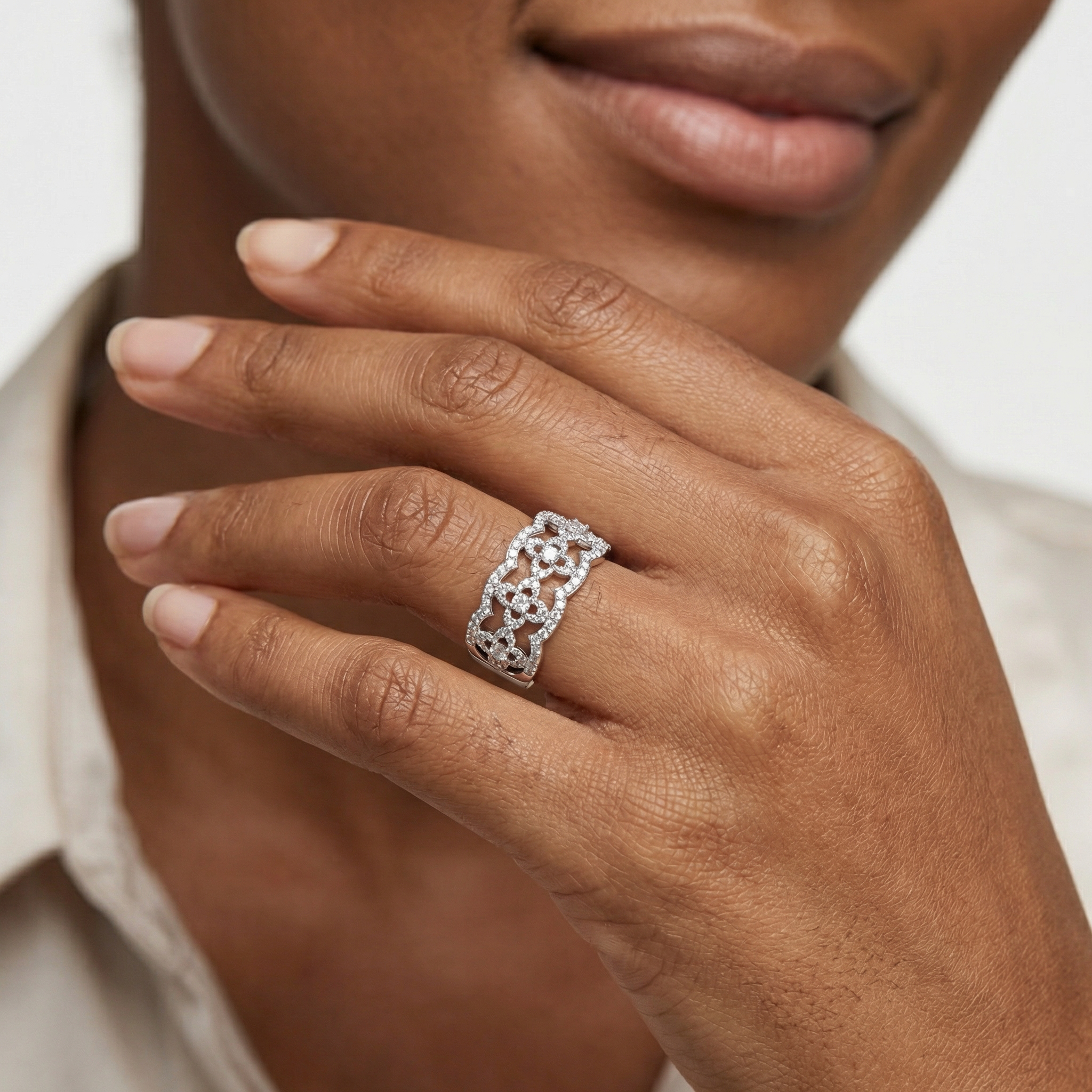 Harper Moissanite Ring