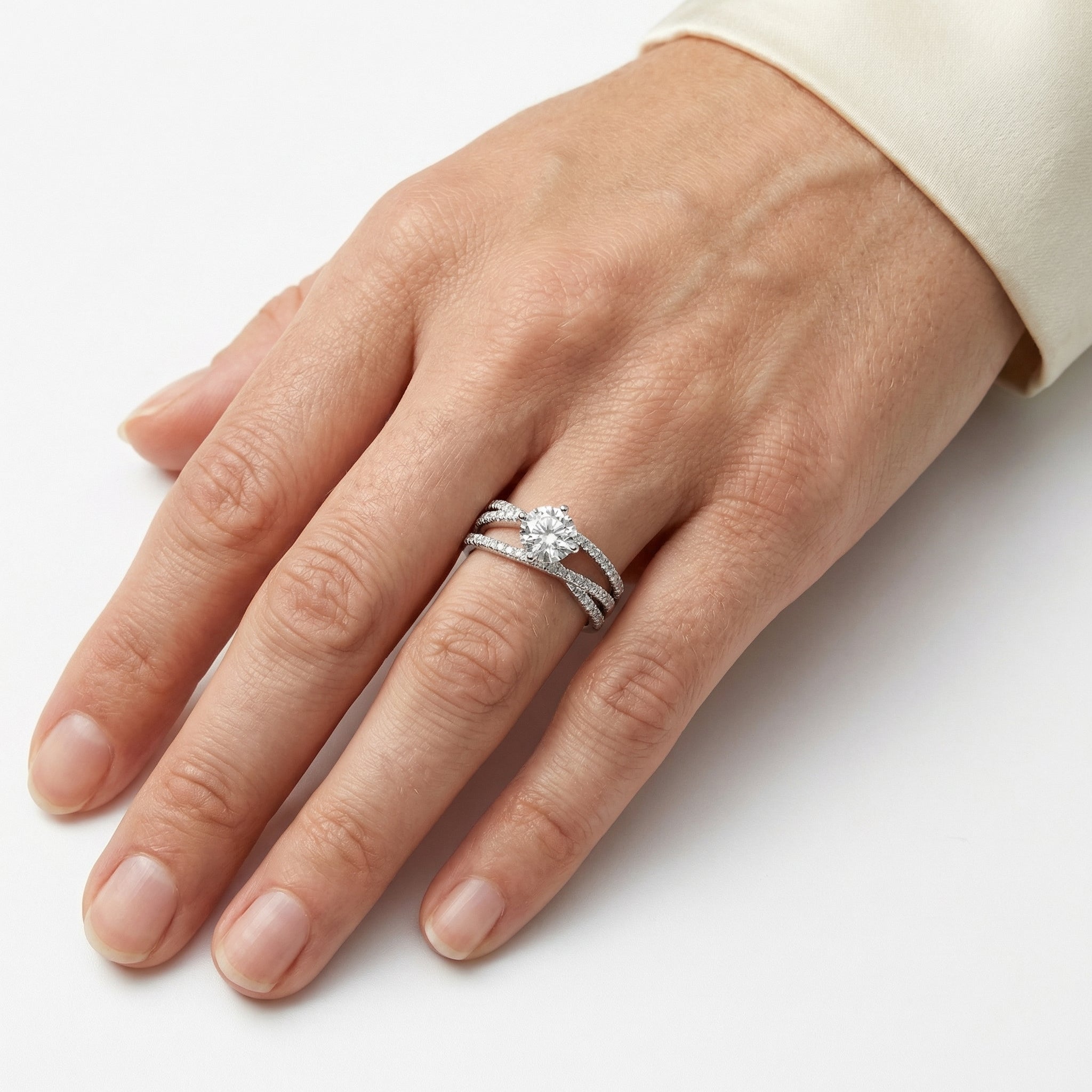 Hadley Moissanite Ring