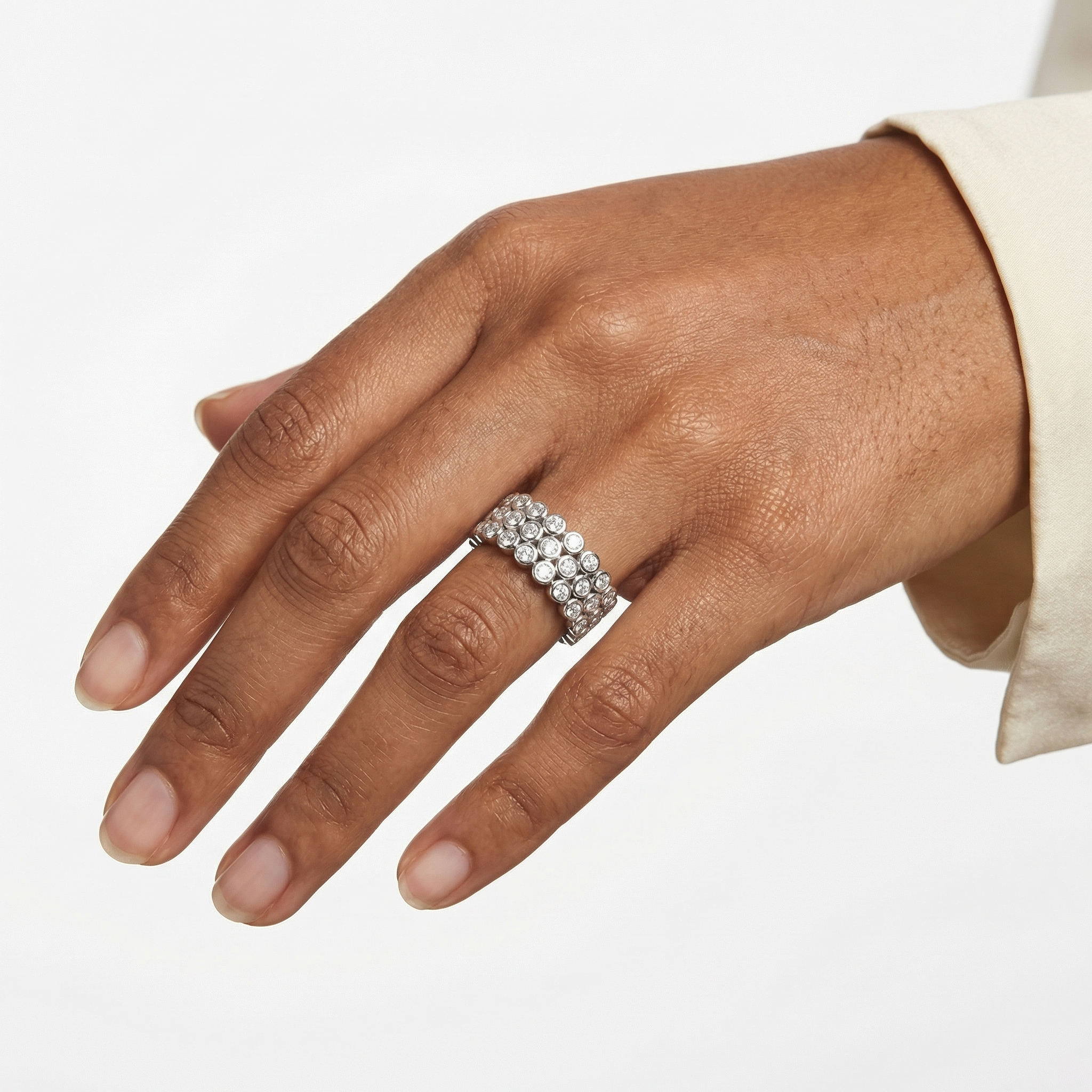 June Moissanite Ring