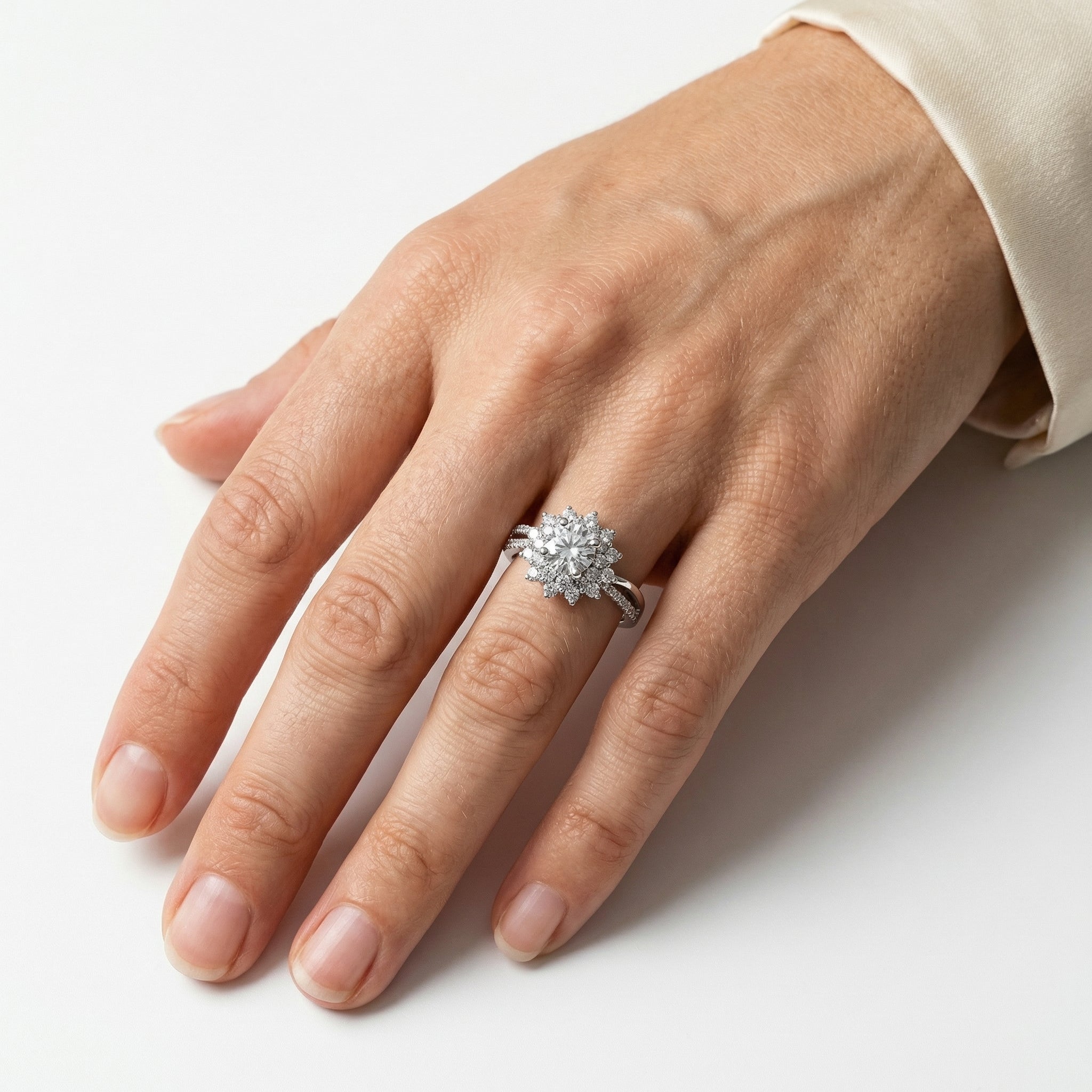 Aya Moissanite Ring