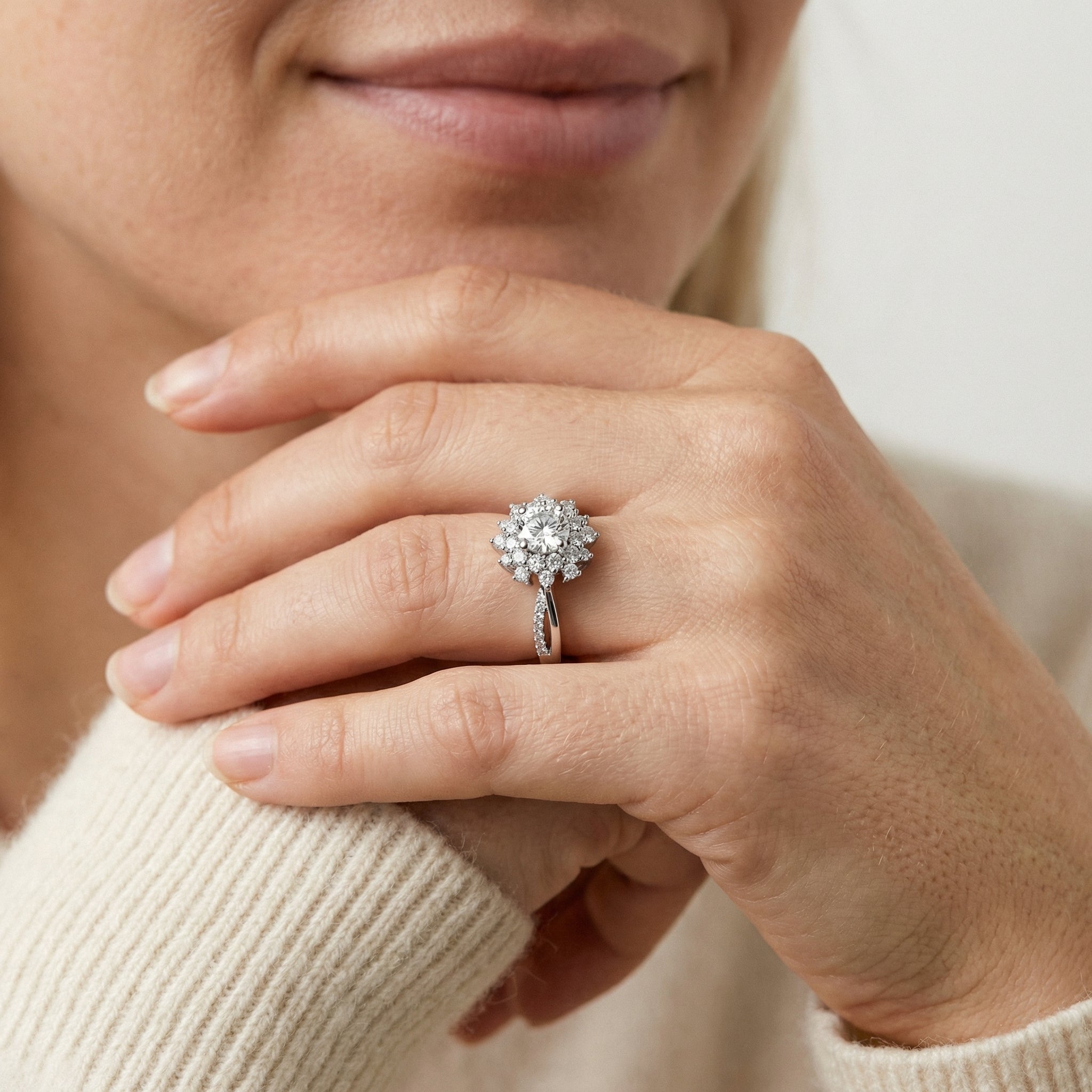 Aya Moissanite Ring