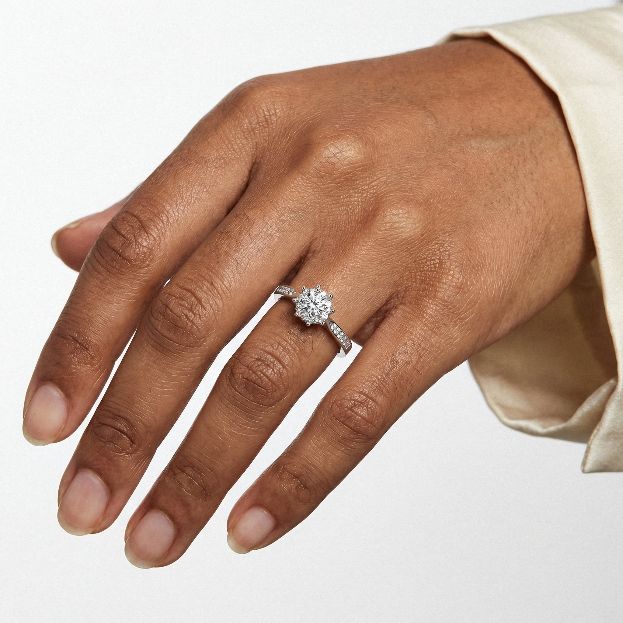 Flora Moissanite Ring