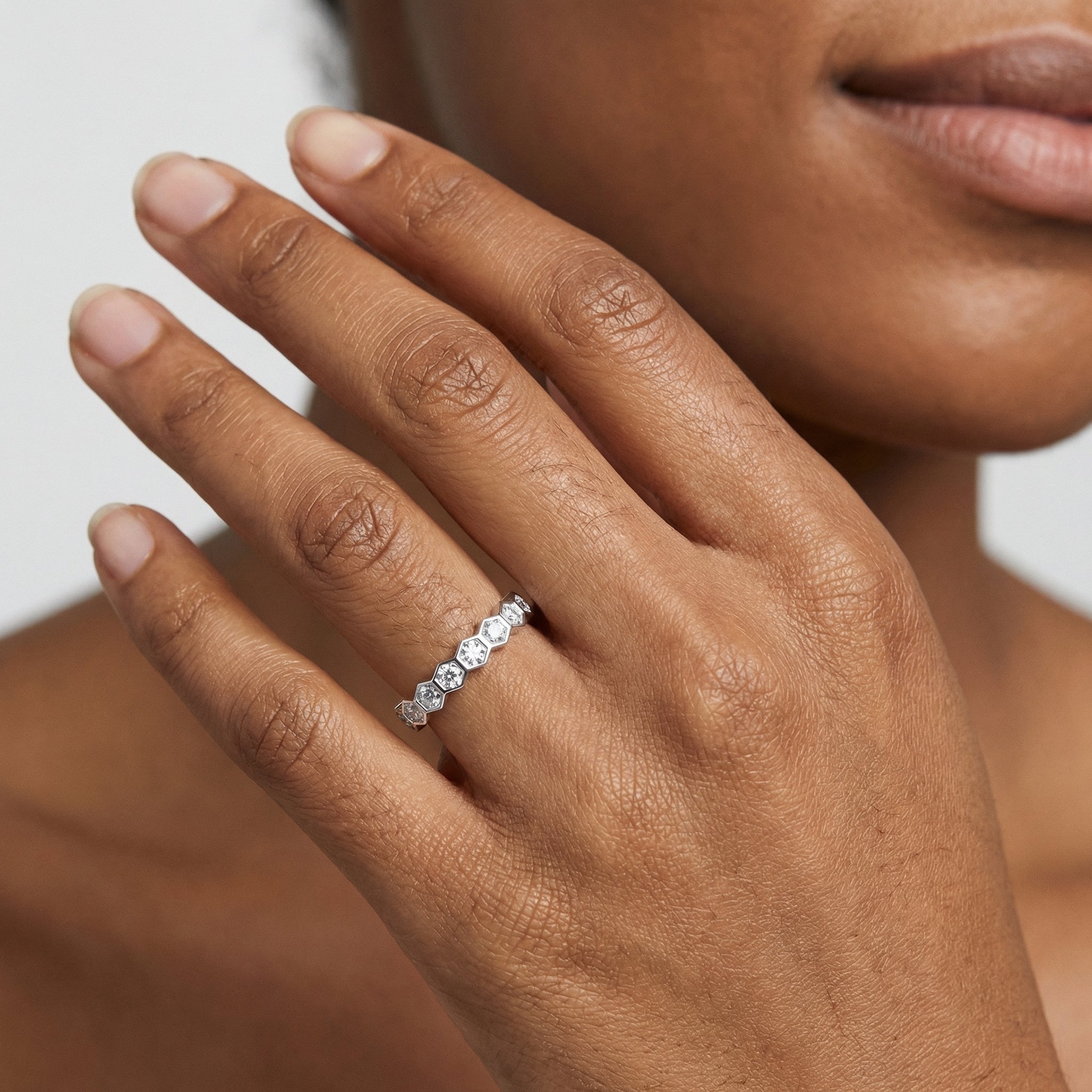 Gwen Moissanite Ring