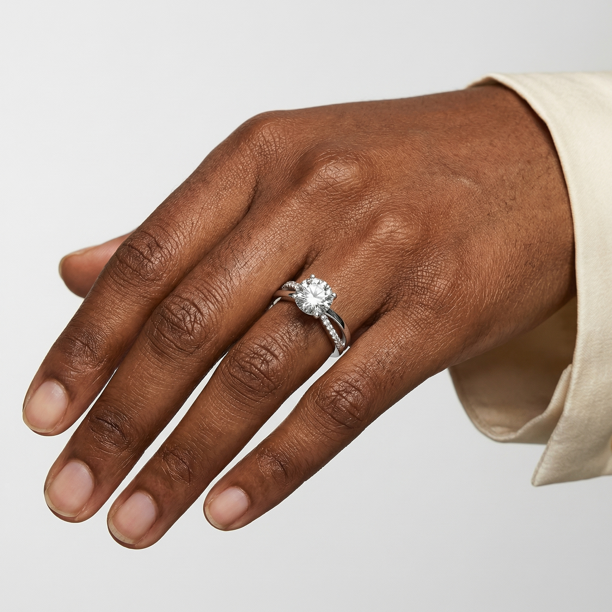 Drew Moissanite Ring