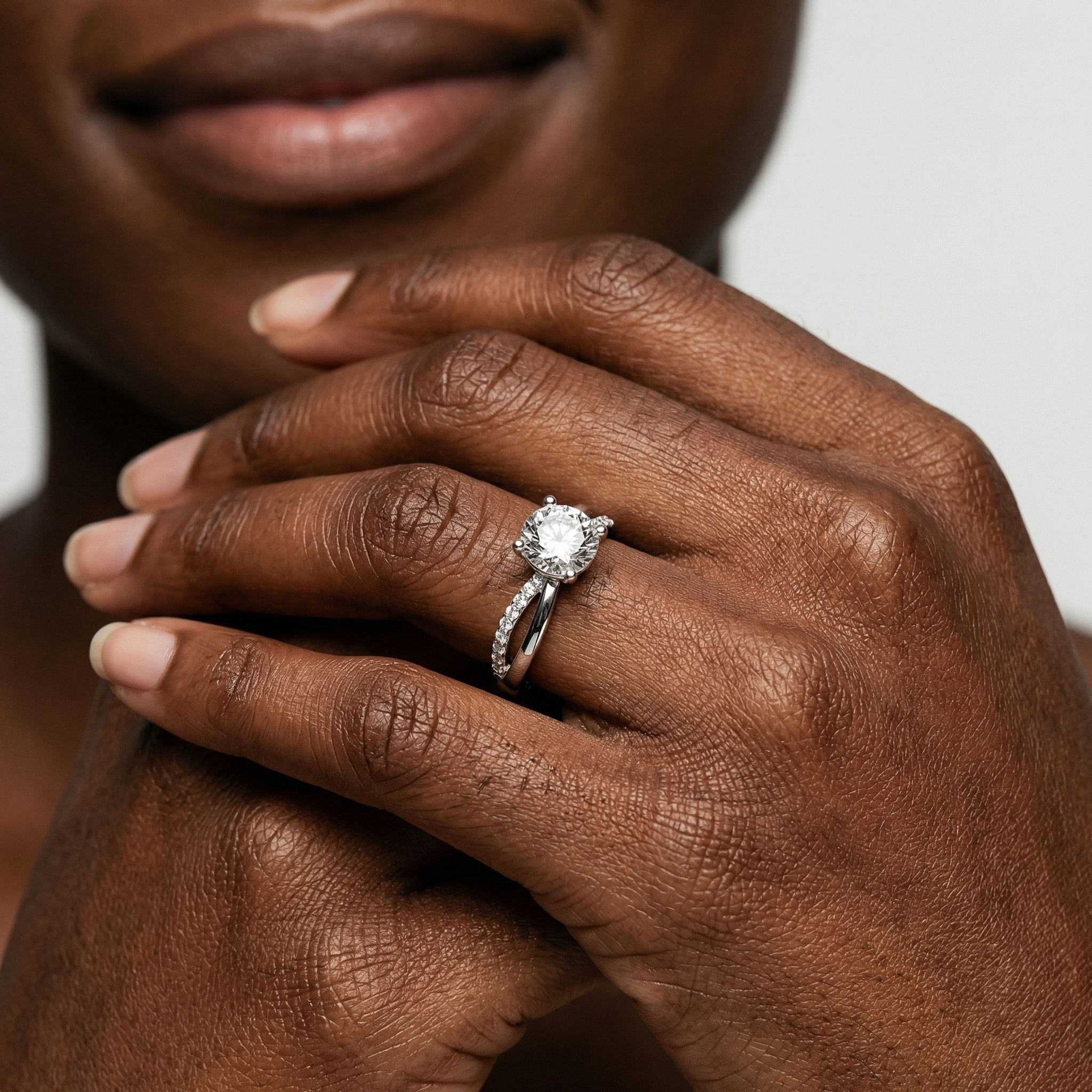 Drew Moissanite Ring