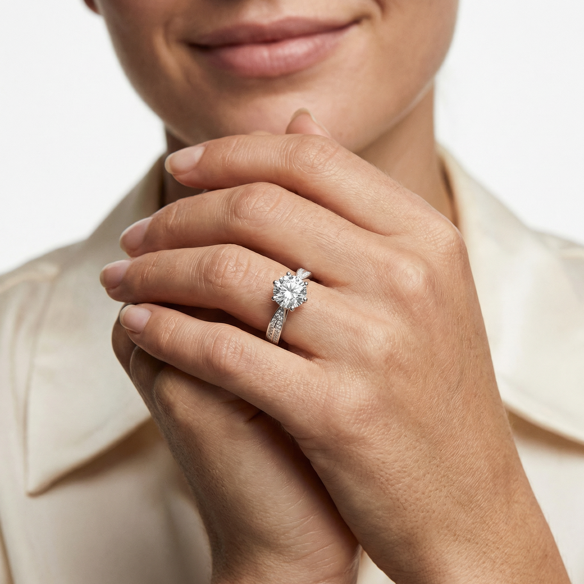 Una Moissanite Ring