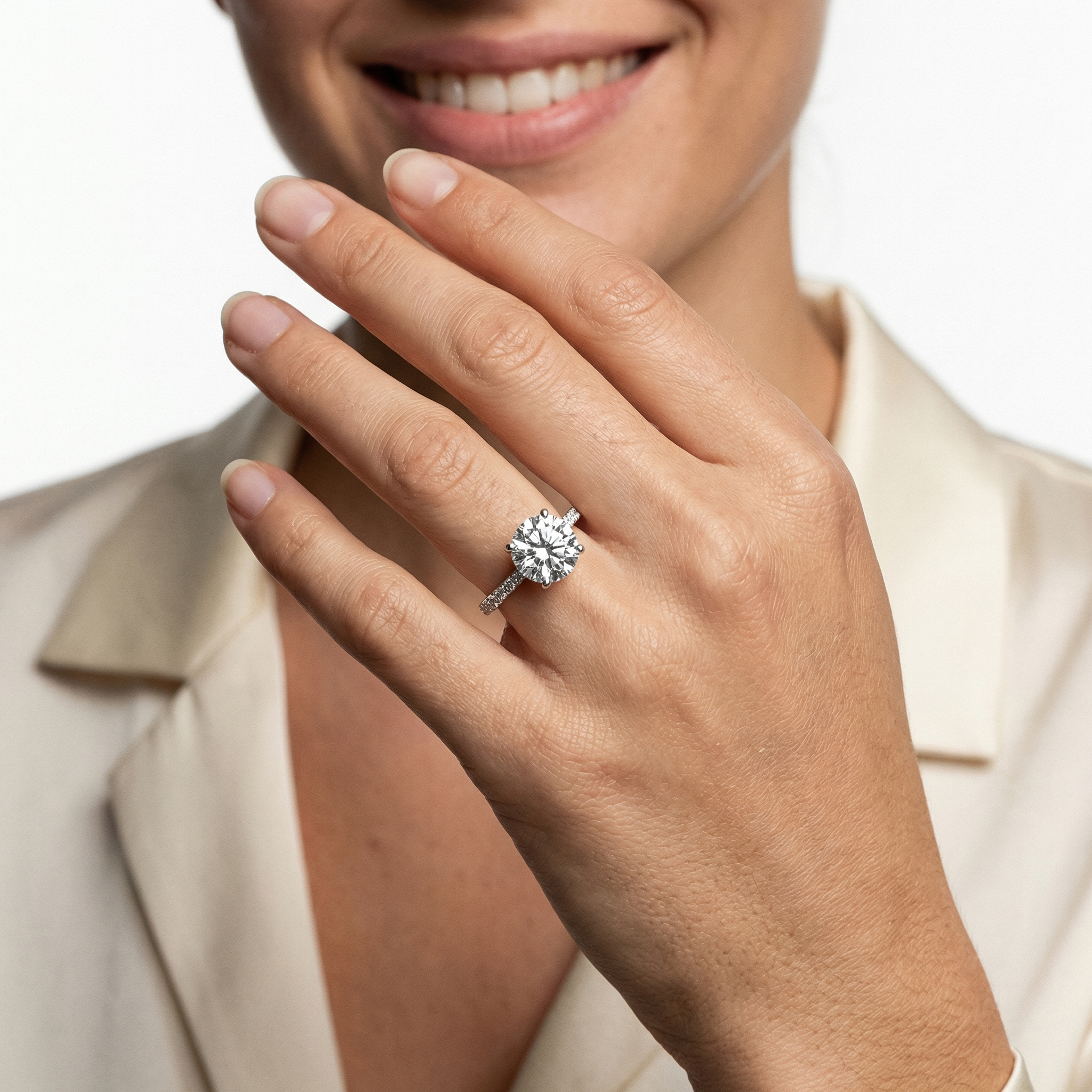 Adele Moissanite Ring