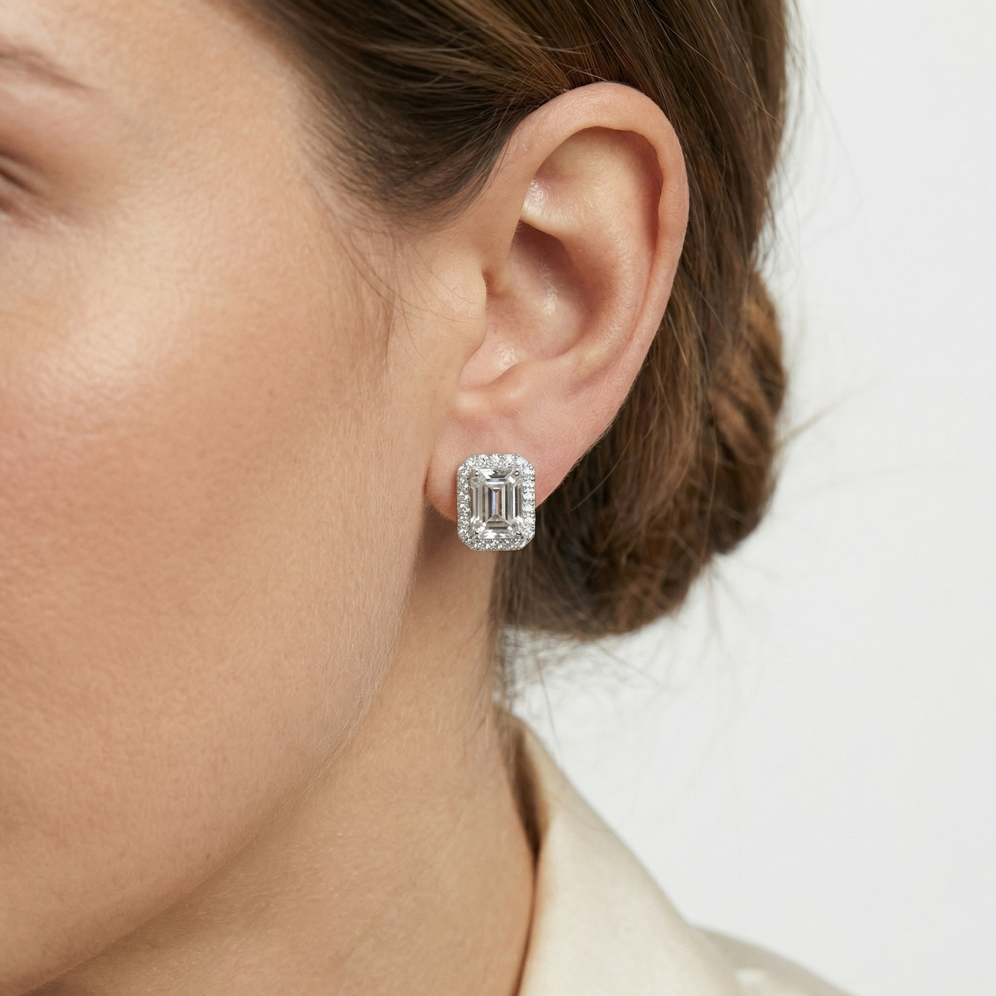 Brynn Moissanite Earring