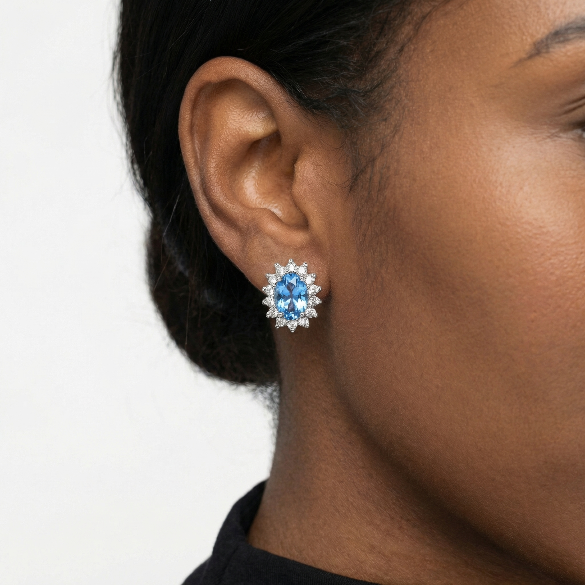 Indira Moissanite Earring