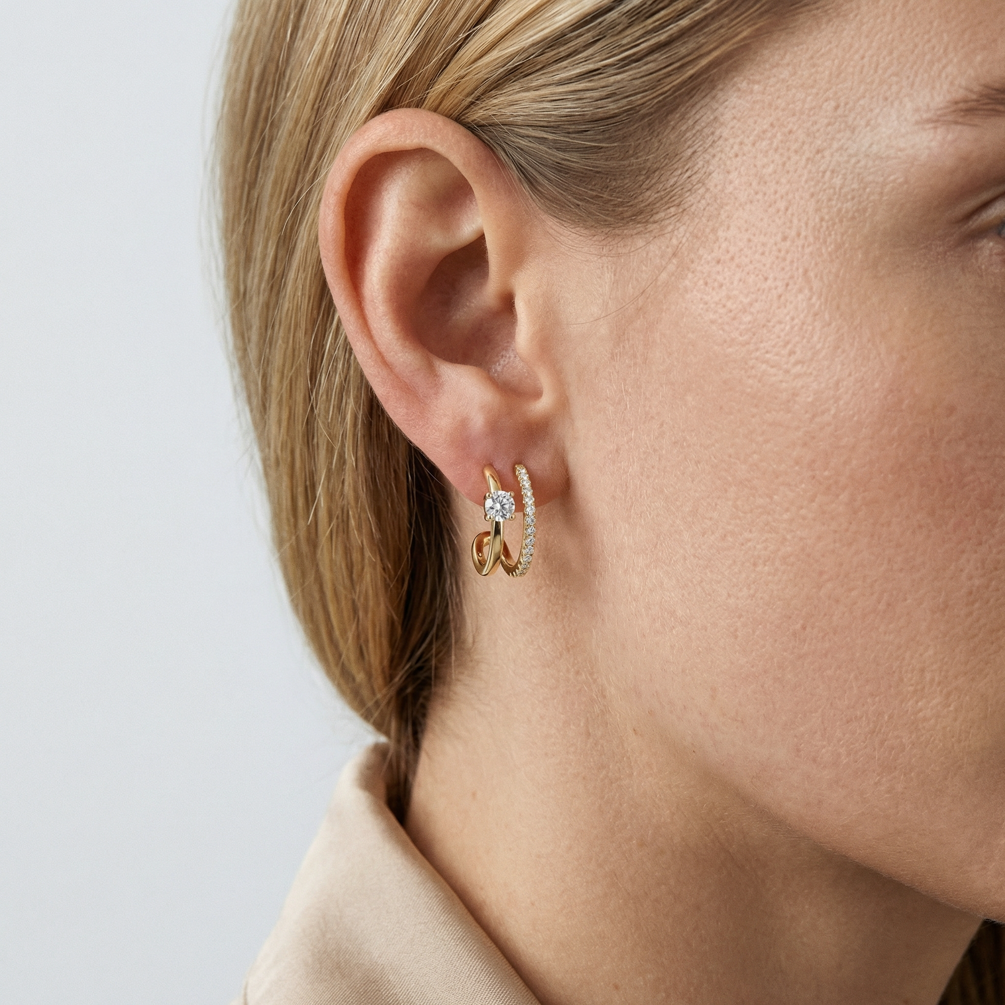 Caia Moissanite Earring