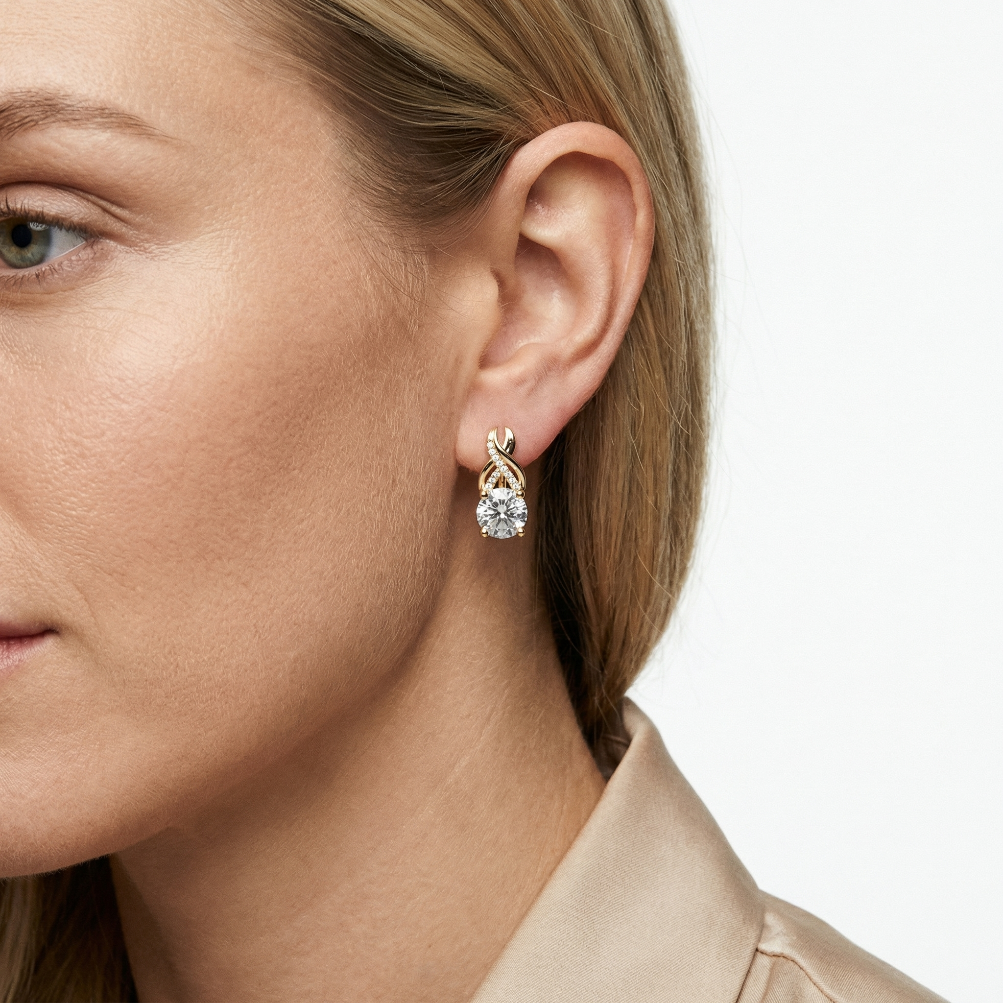 Tove Moissanite Earring