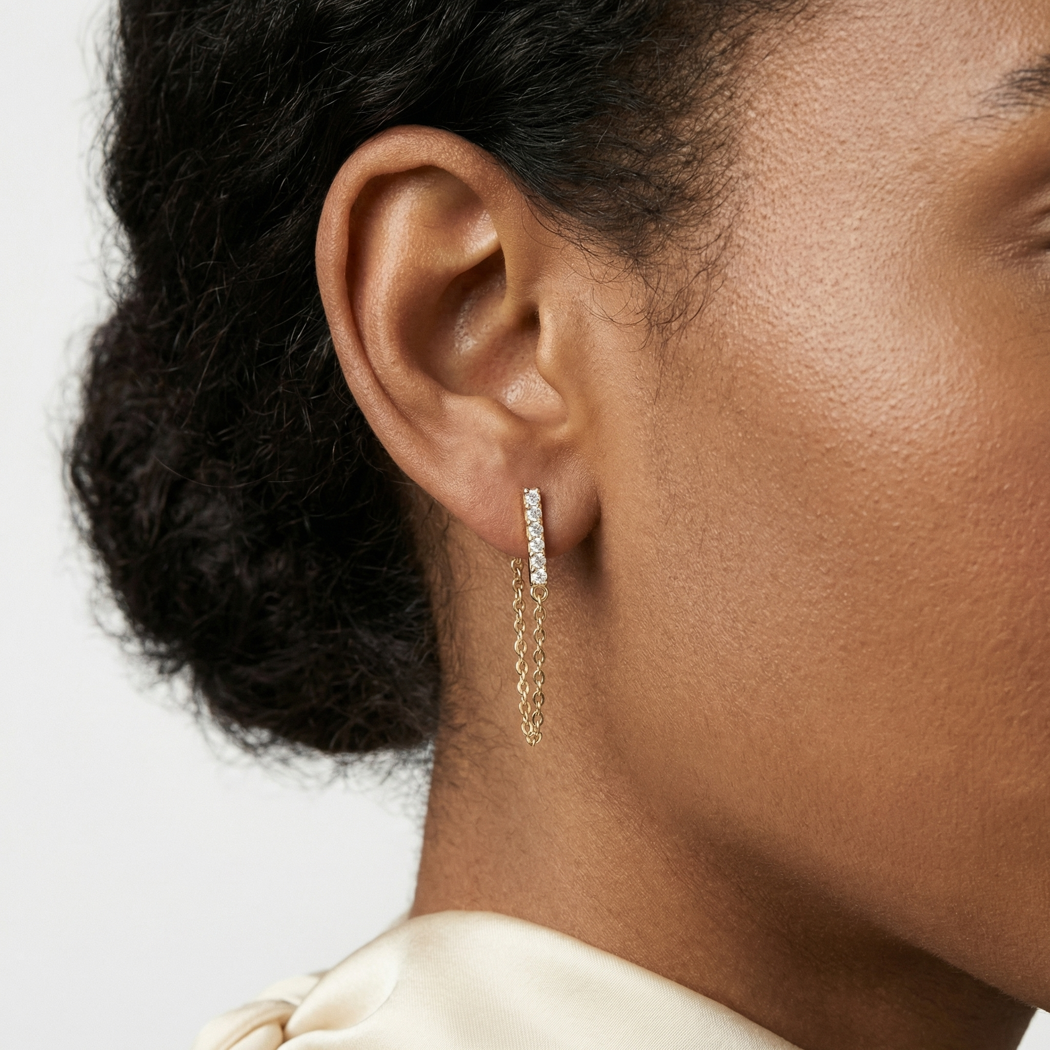 Bren Moissanite Earring