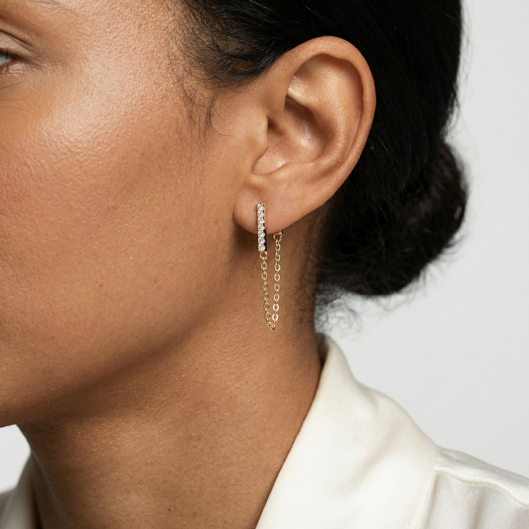 Bren Moissanite Earring