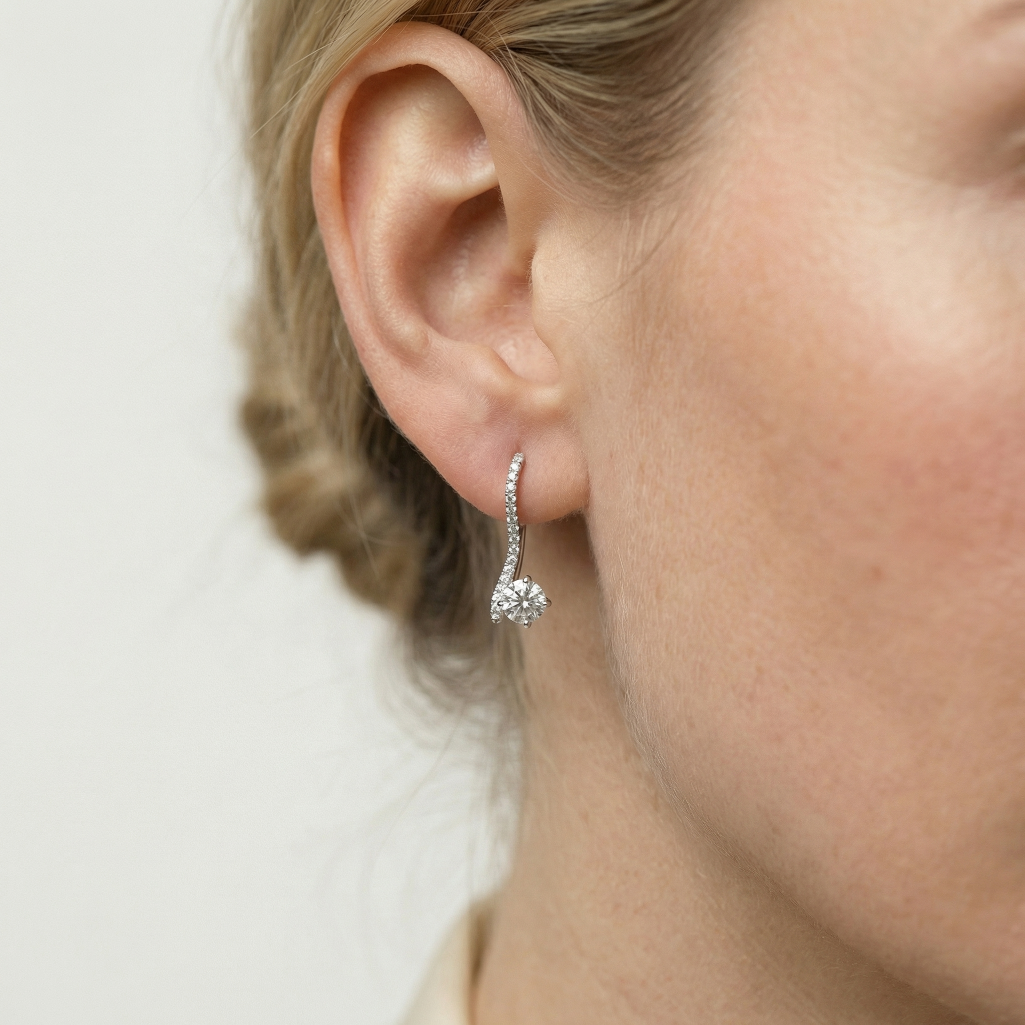 Tala Moissanite Earring