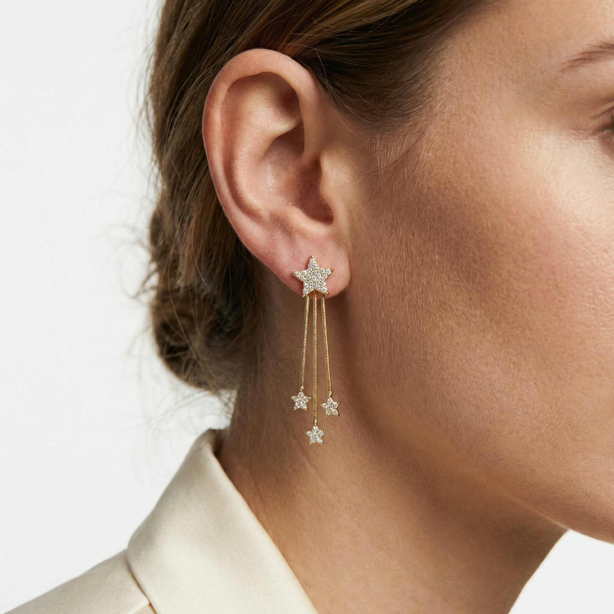 Cayla Moissanite Earring