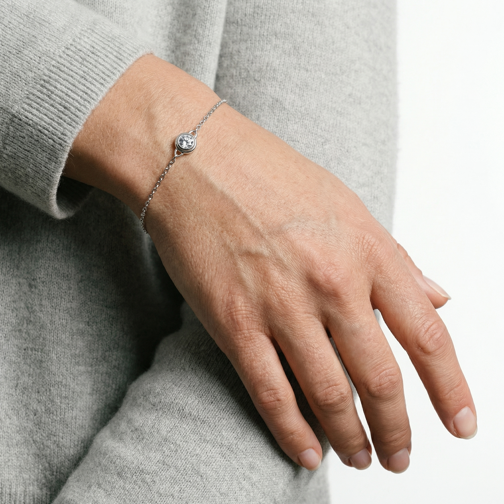 Riven Moissanite Bracelet