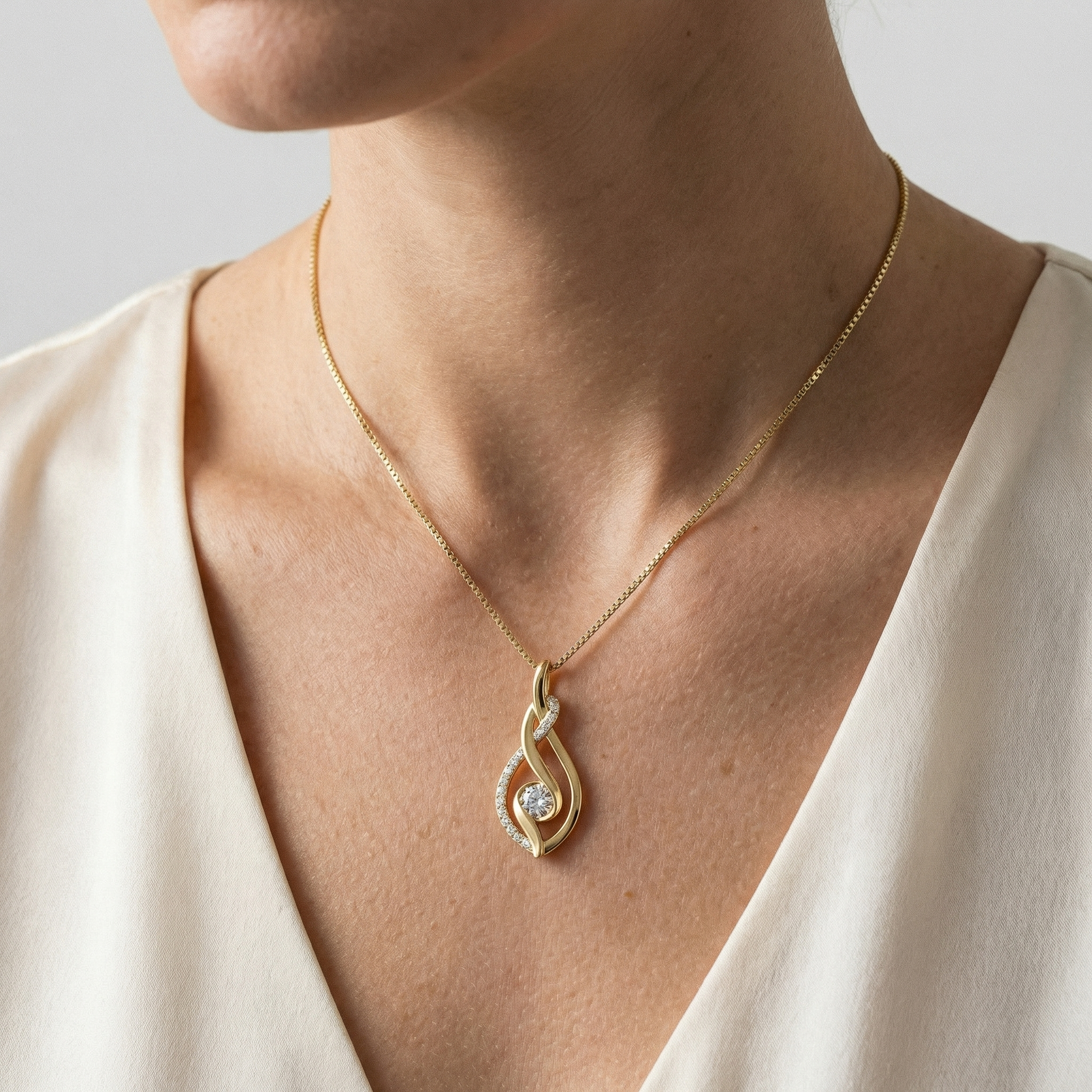 Elspeth Moissanite Necklace