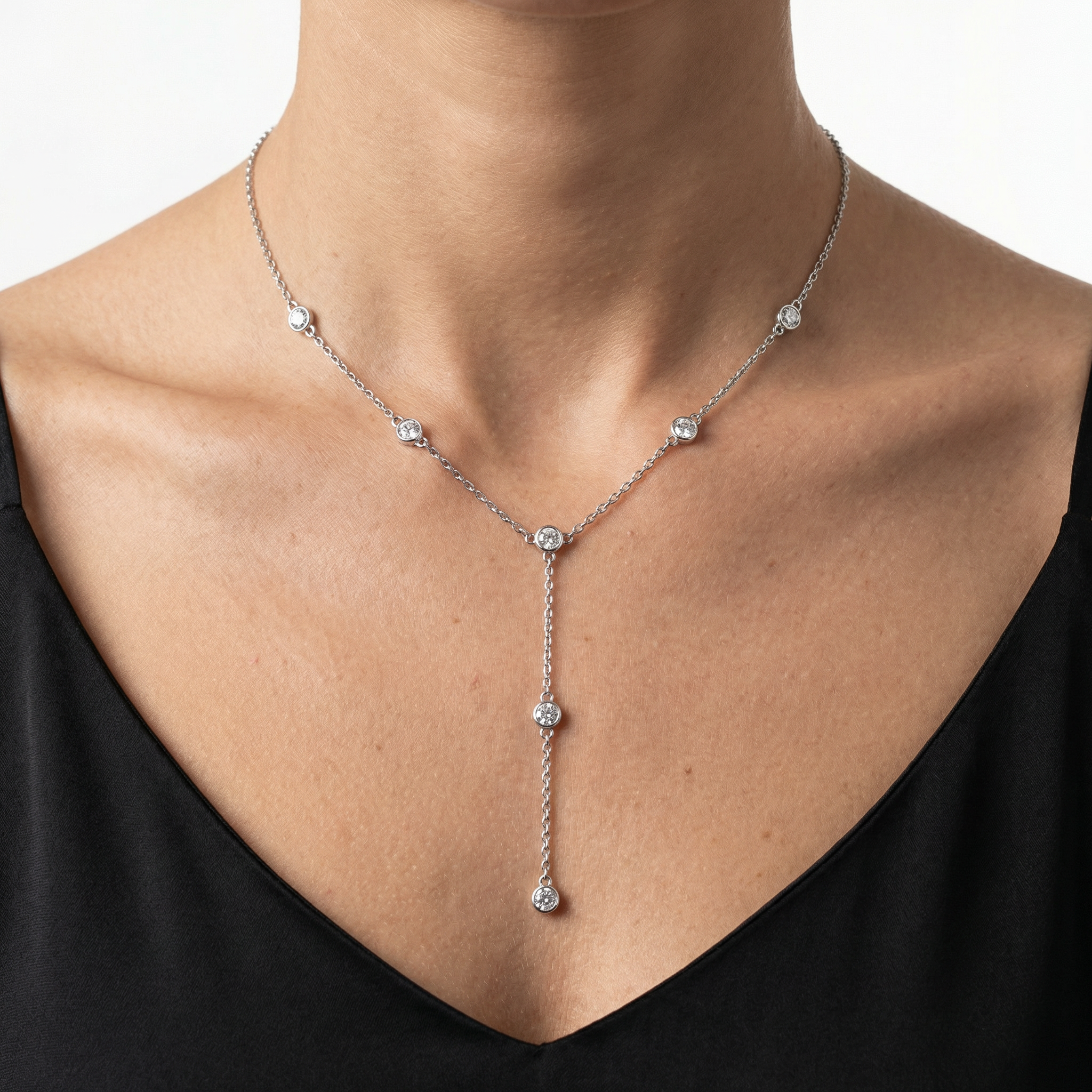 Cendrine Moissanite Necklace