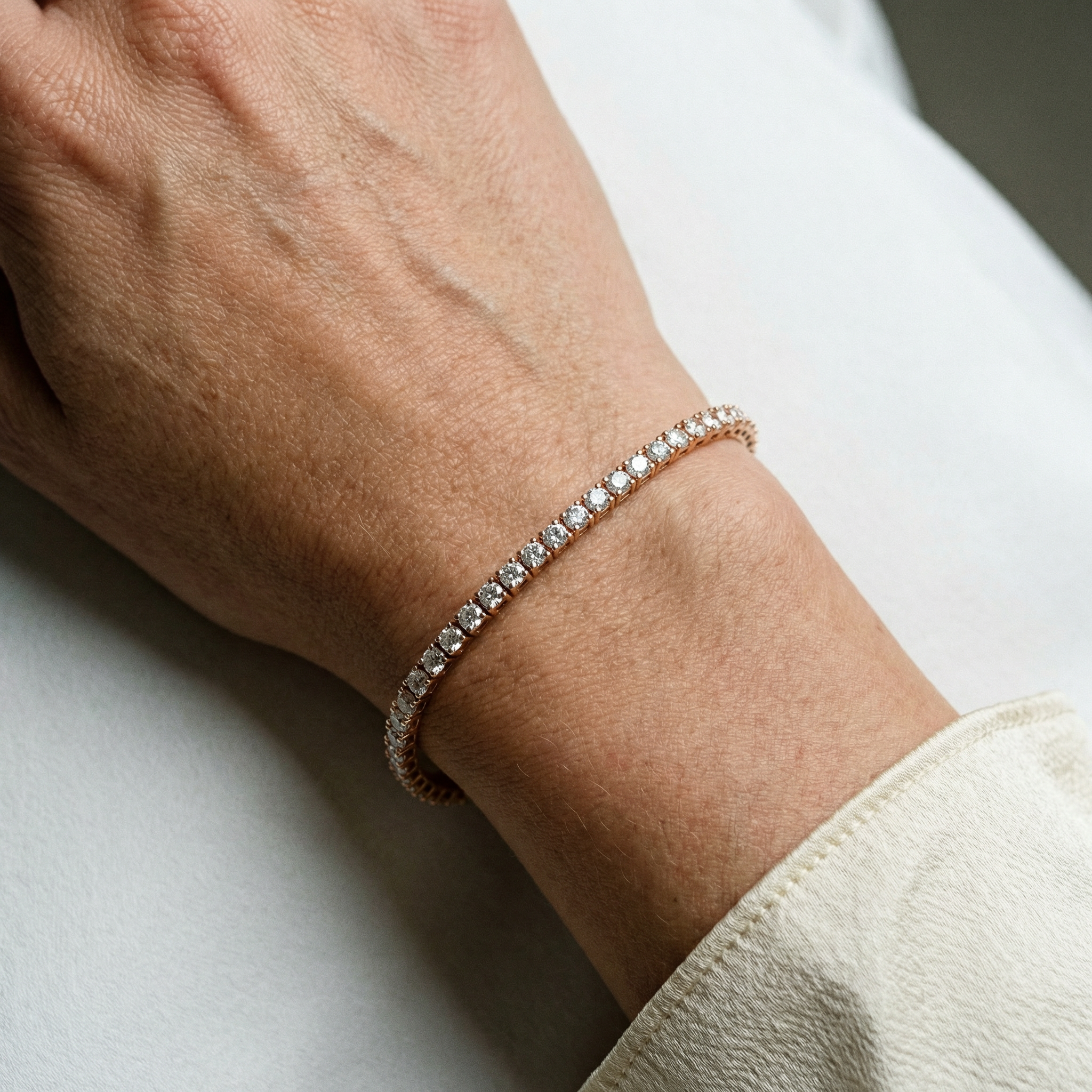 Moissanite Tennis Bracelet - 2mm