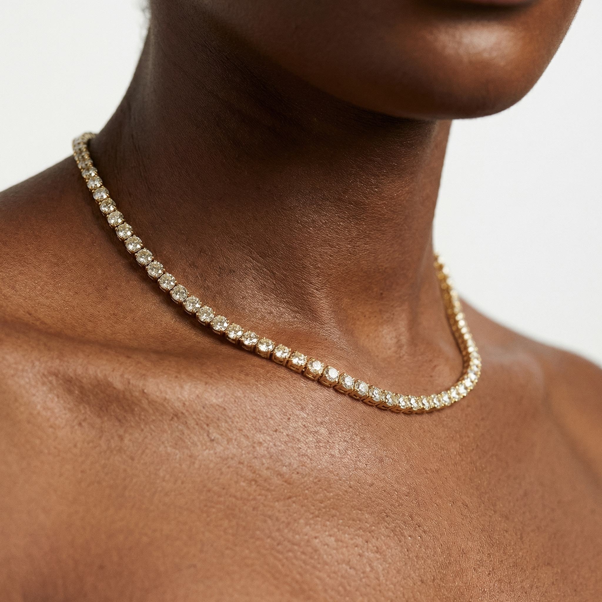 Moissanite Tennis Necklace - 5mm
