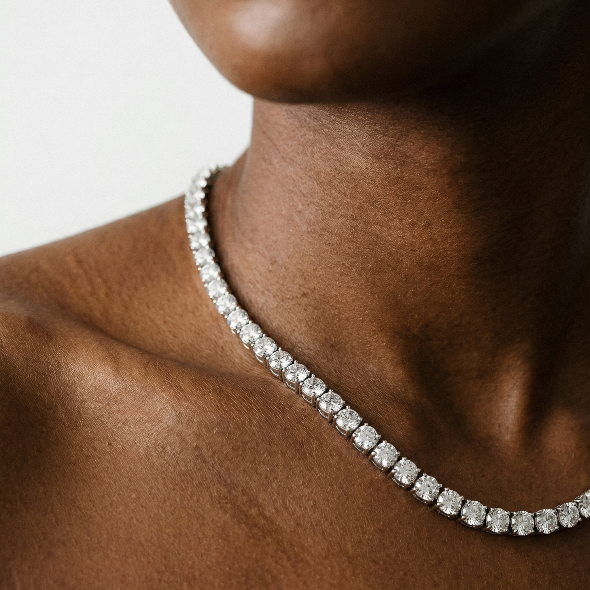 Moissanite Tennis Necklace - 6.5mm